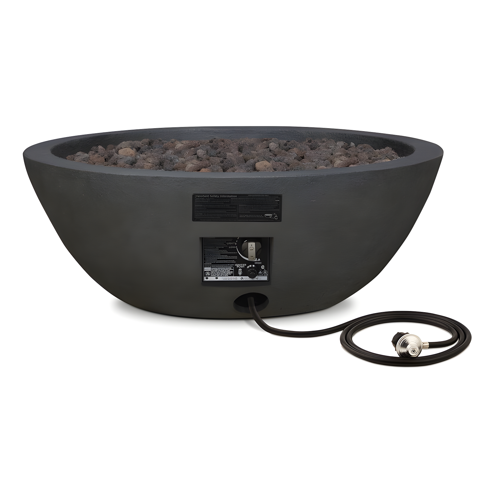 Fernanda Fire Bowl - Shale / Round