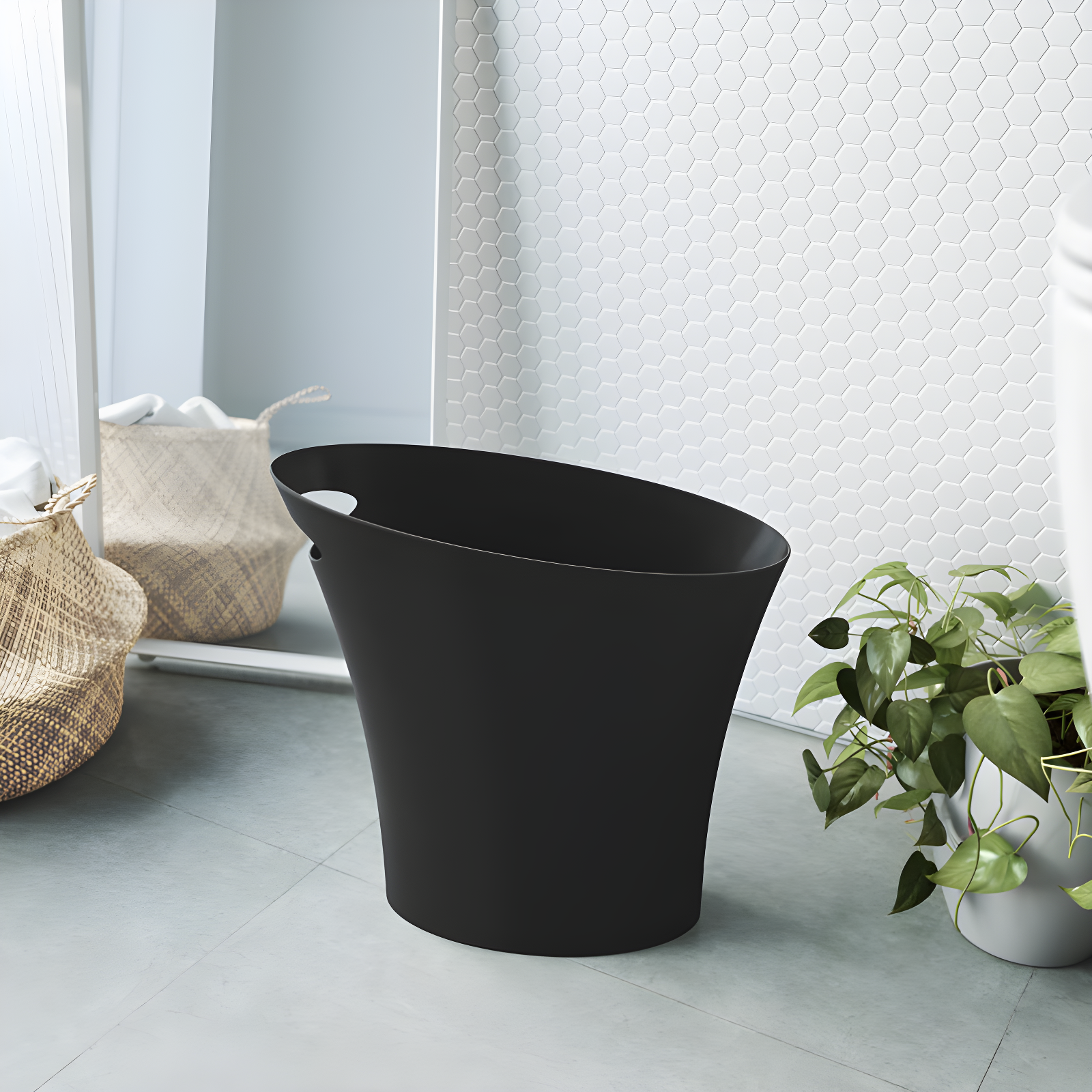Umbra Skinny Plastic Open Waste Basket - 2 Gallons