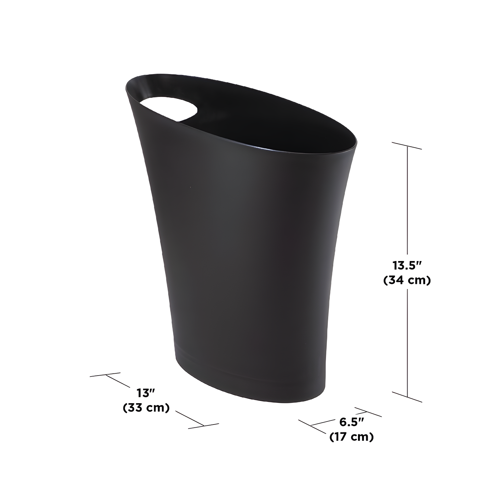 Umbra Skinny Plastic Open Waste Basket - 2 Gallons