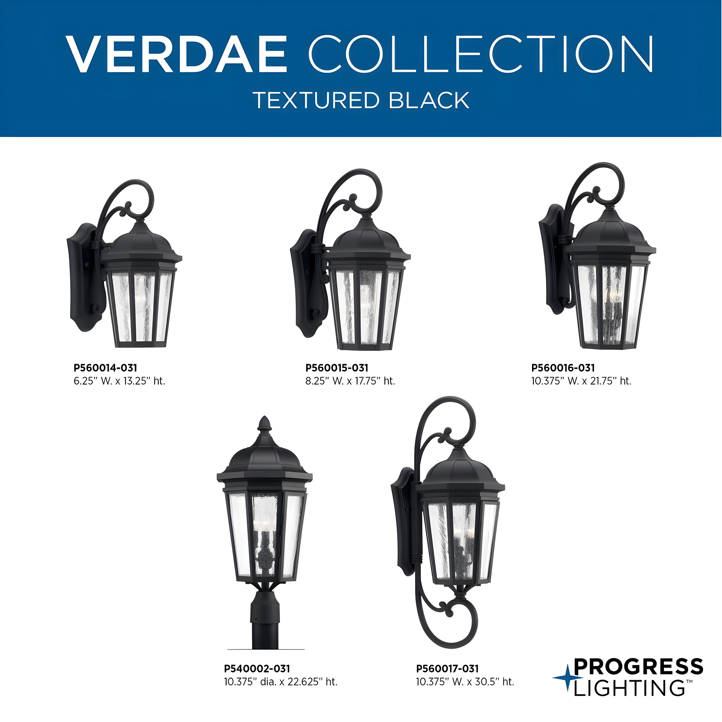 Progress Lighting P5391pc 7 Foot Aluminum Outdoor Light Post - Black