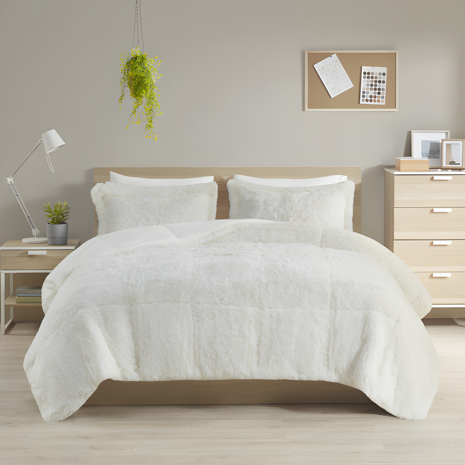 Intelligent Design Malea Shaggy Faux Fur Comforter Mini Set