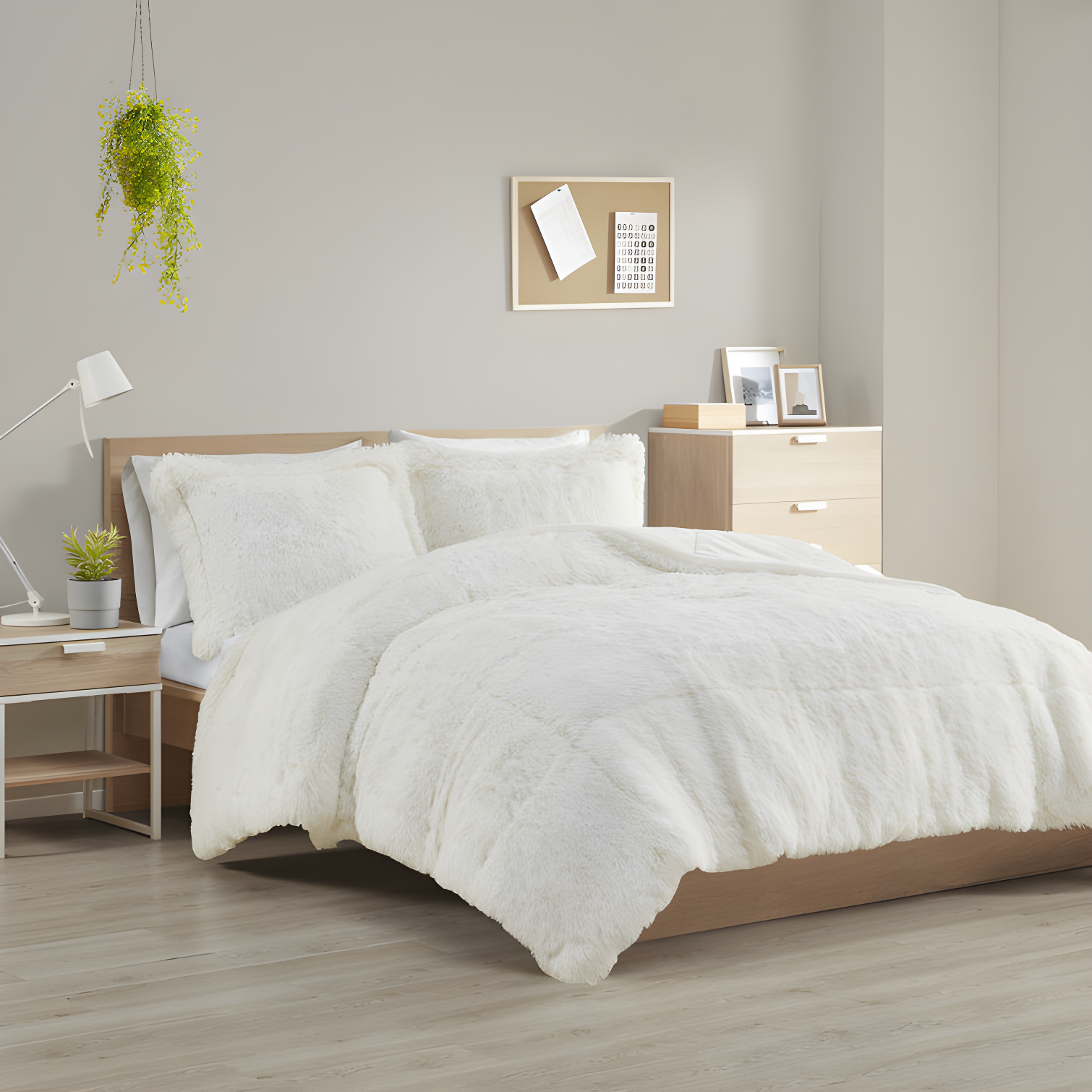 Intelligent Design Malea Shaggy Faux Fur Comforter Mini Set