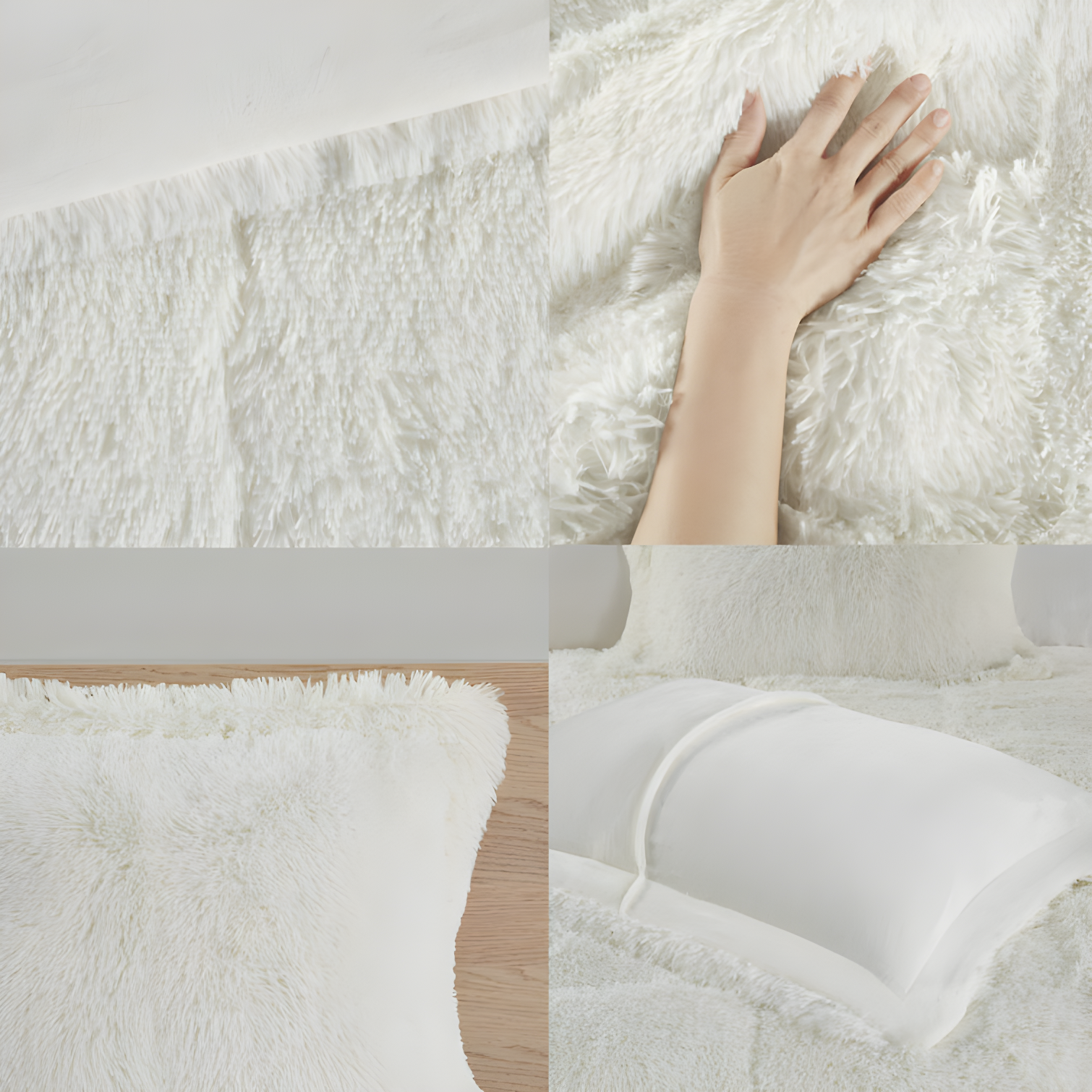 Intelligent Design Malea Shaggy Faux Fur Comforter Mini Set