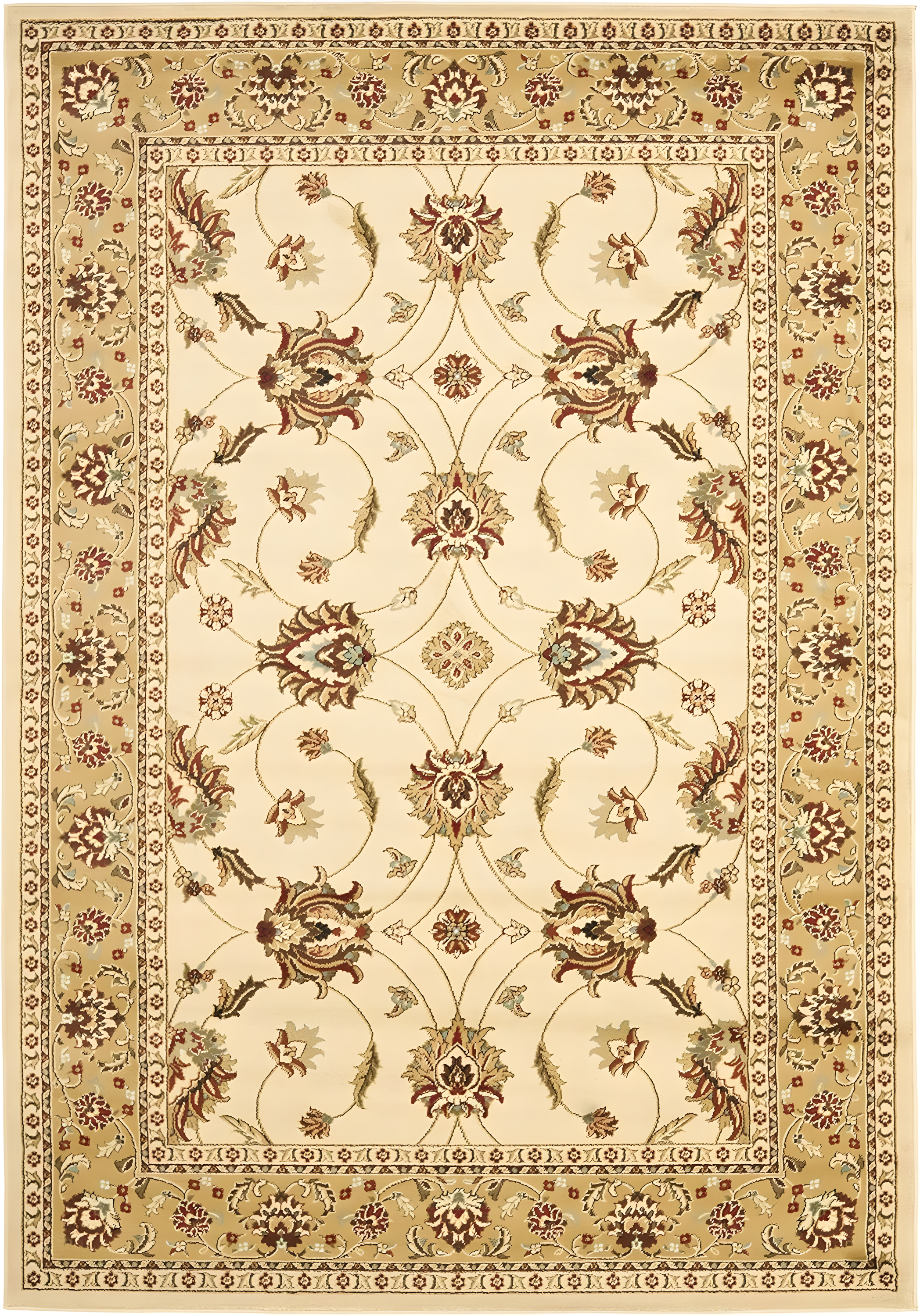 Lyndhurst LNH553 Power Loomed Area Rug - Ivory/Beige - 5'3"x7'6" - Safavieh.