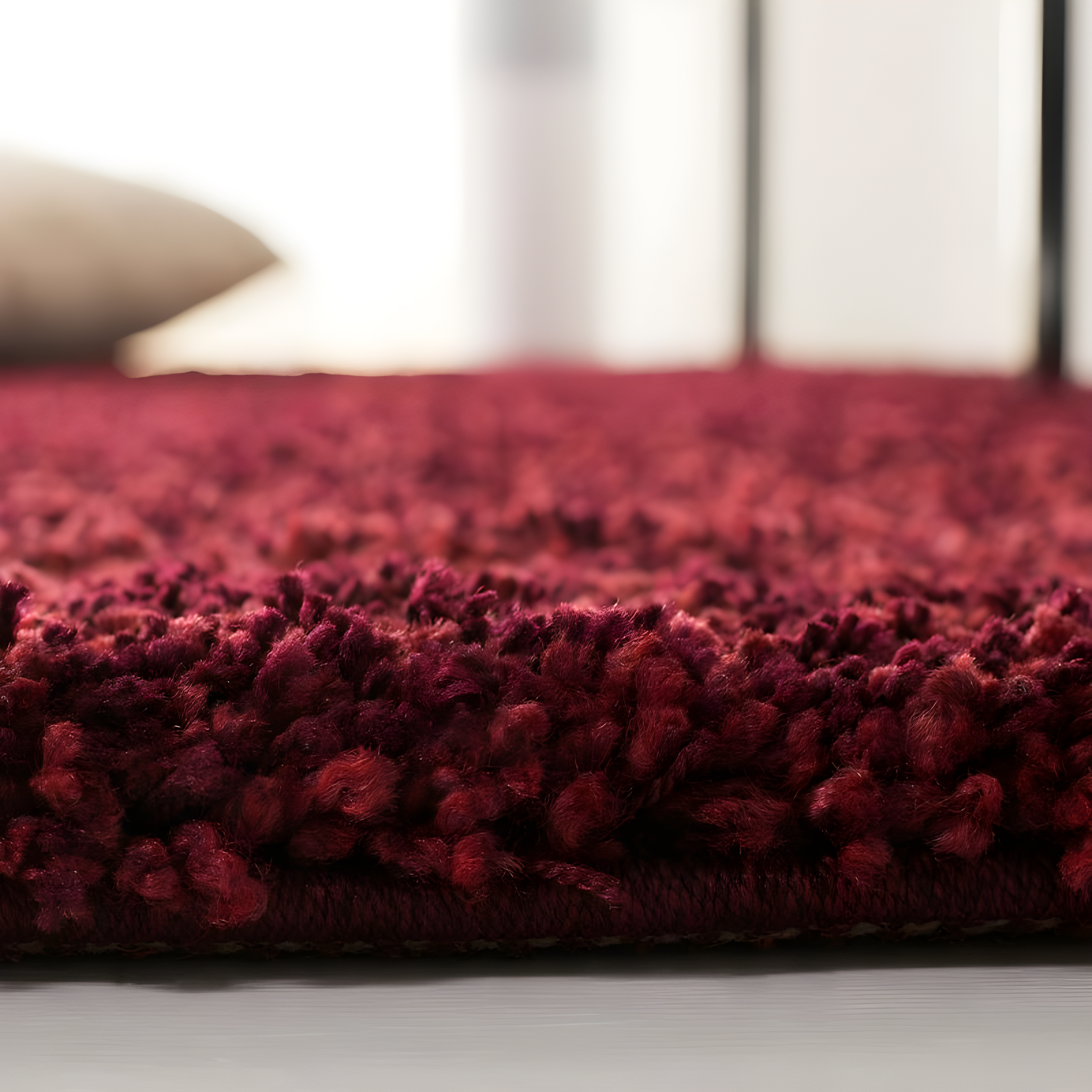 Shag SG151 Power Loomed Indoor Area Rug - Maroon - 4'x6' - Safavieh.