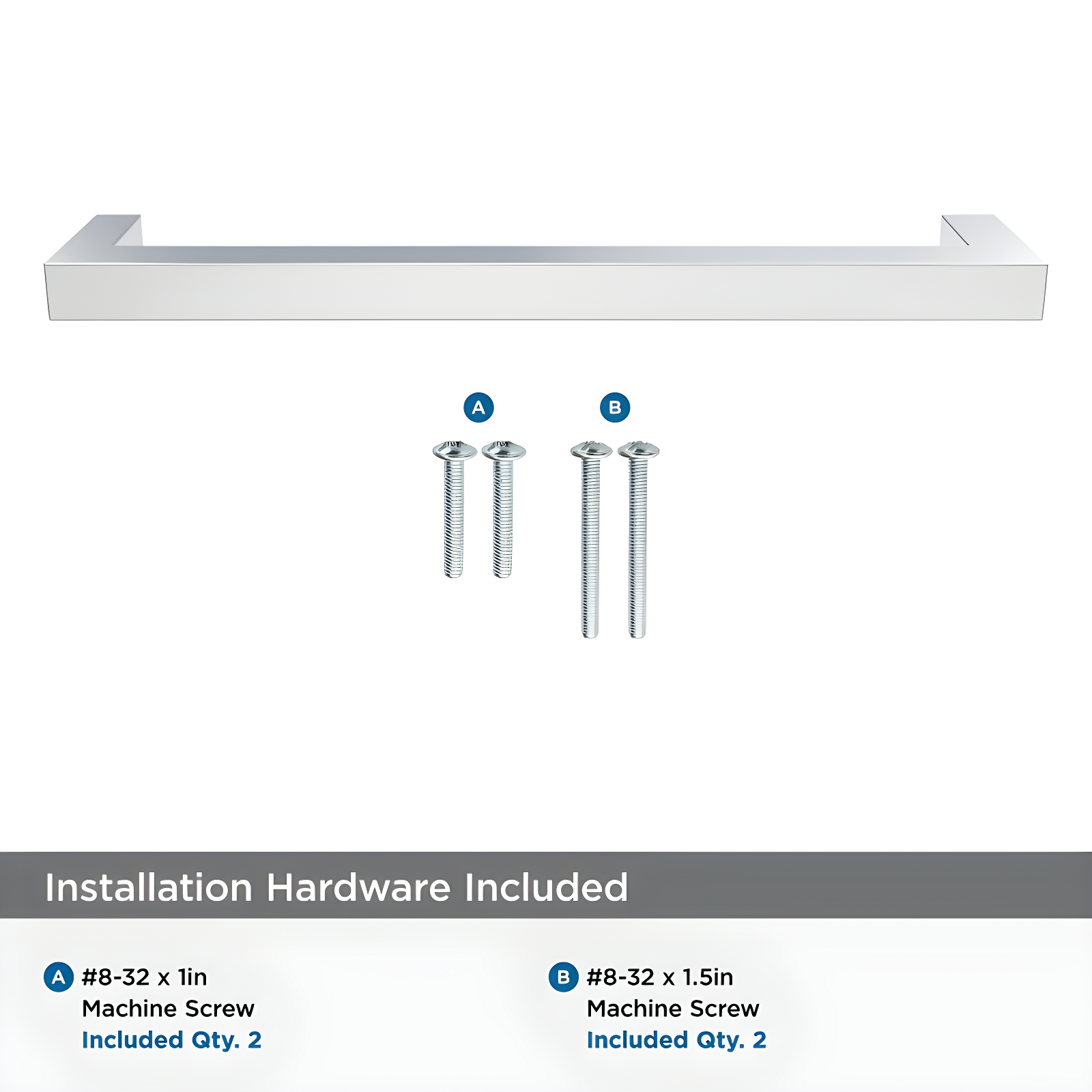 Amerock Monument 6-5/16 inch (160mm) Center-to-Center Polished Chrome Cabinet Pull
