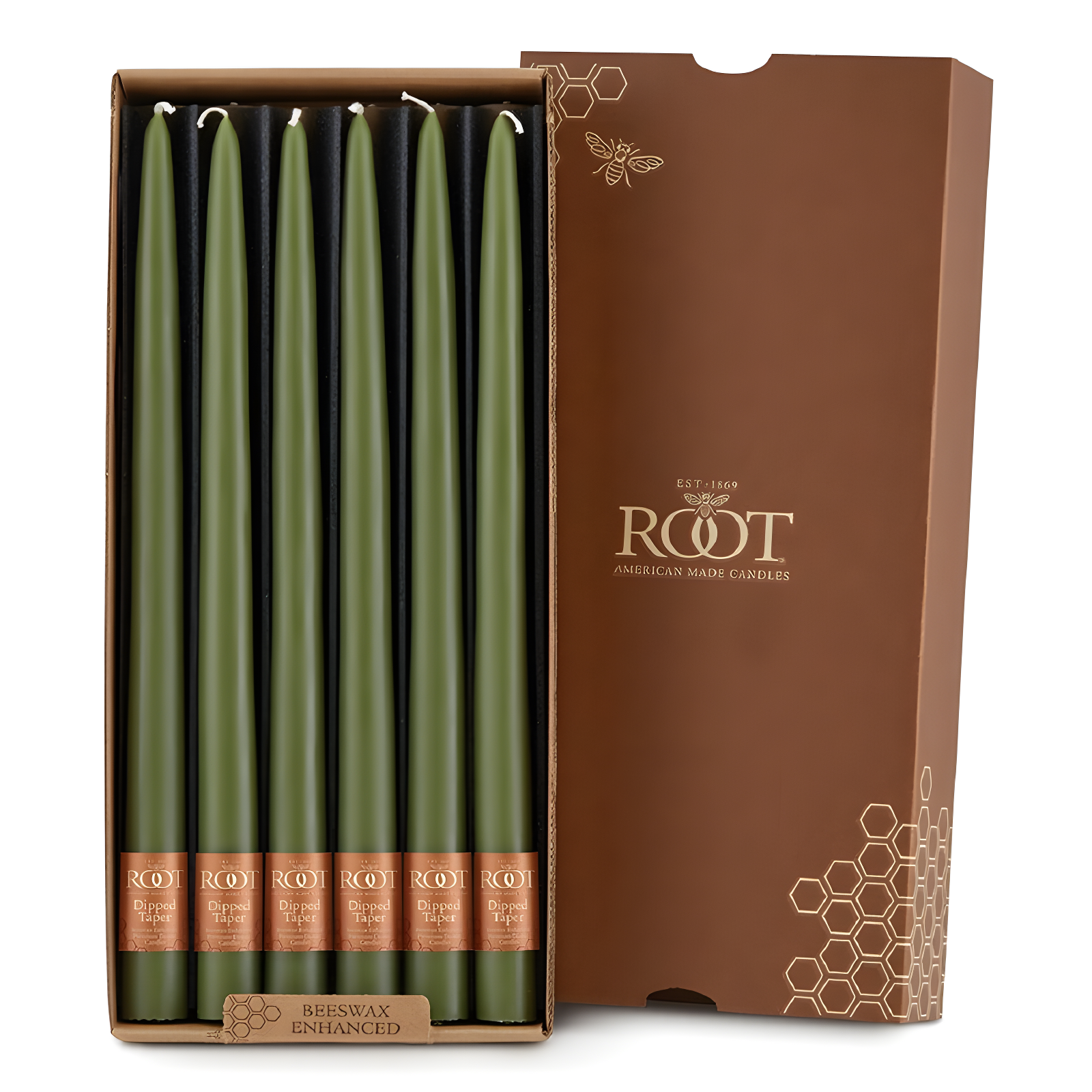 12 Piece Unscented Taper Candle Set