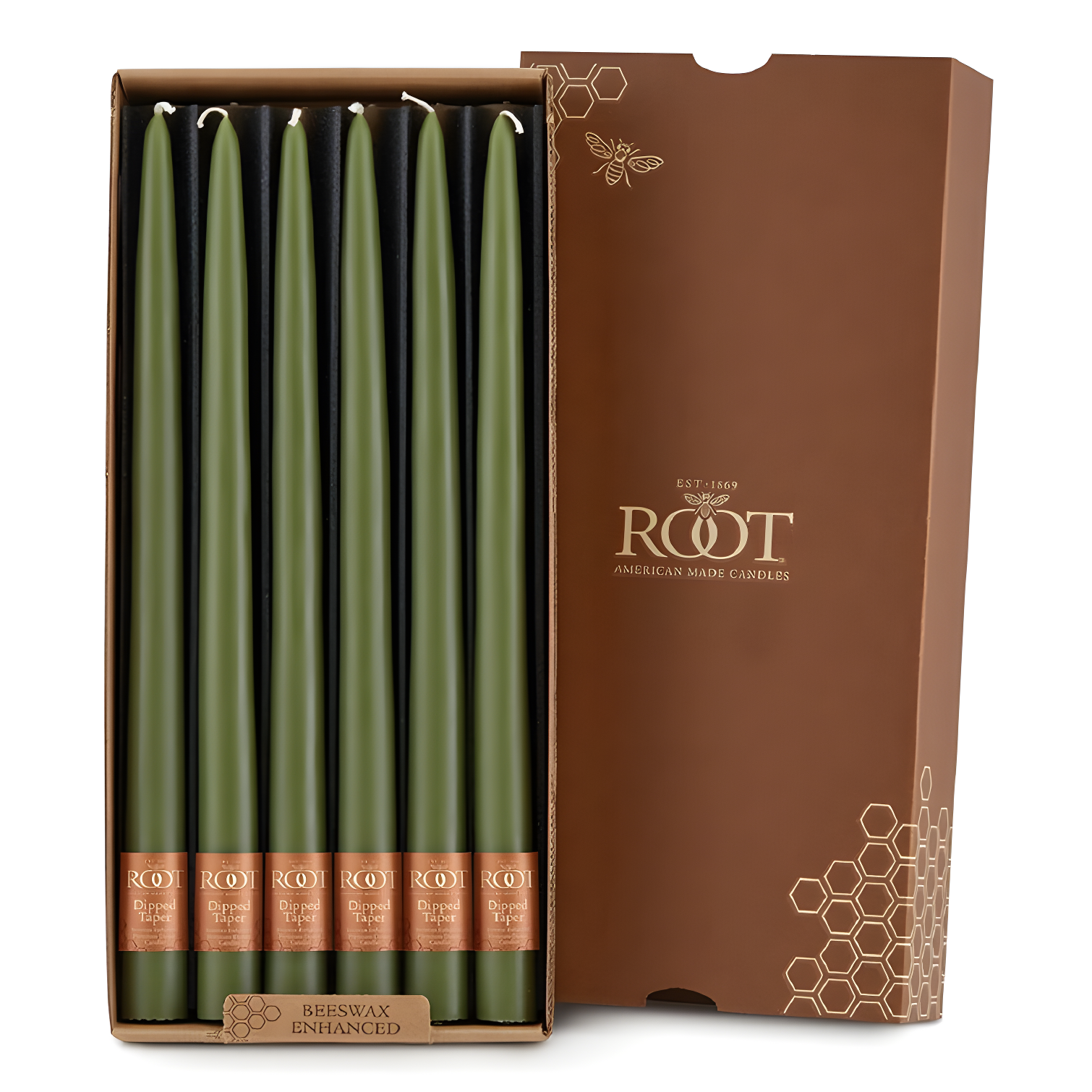 12 Piece Unscented Taper Candle Set