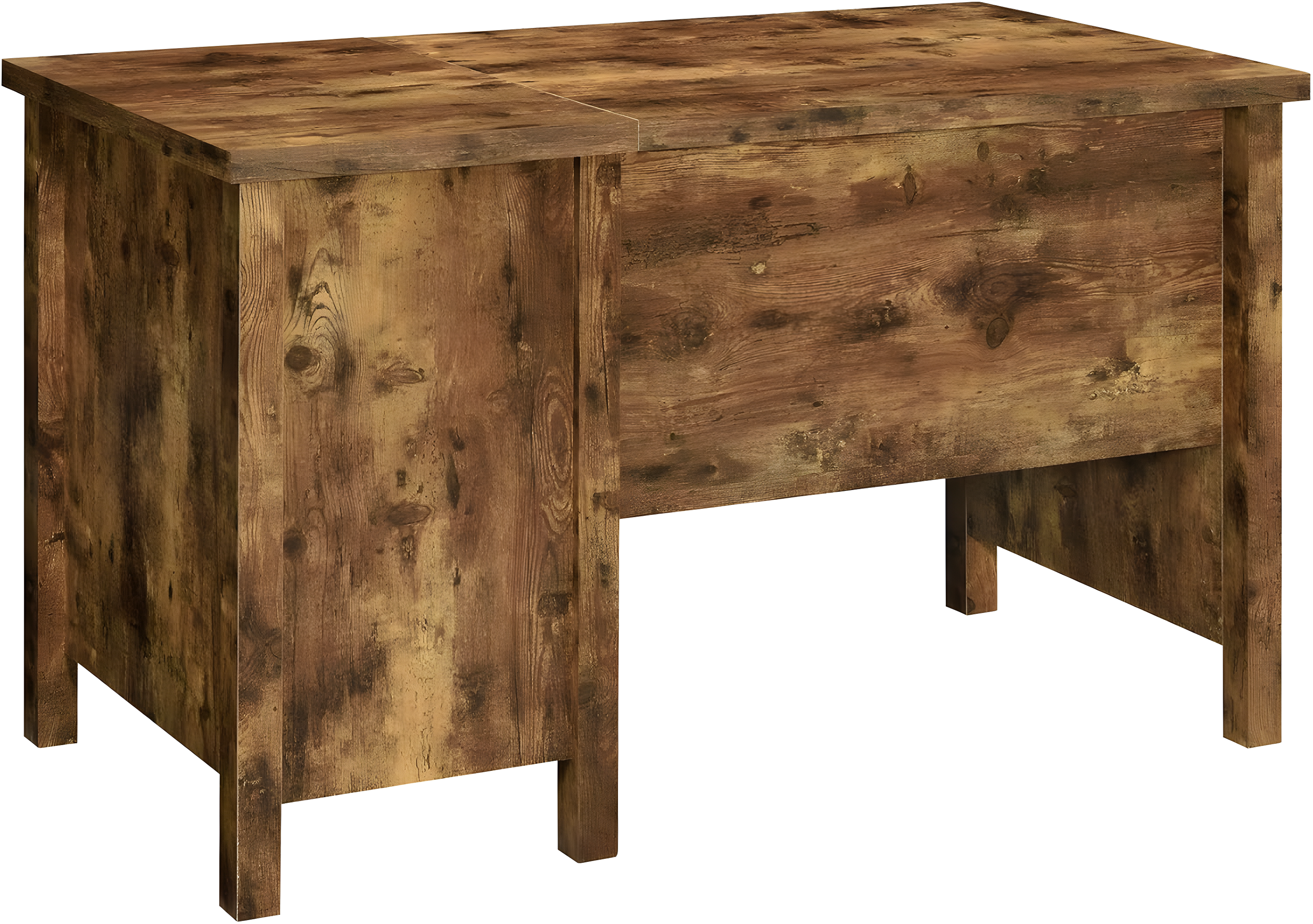 Delwin 2 Drawer Standing Office Desk Antique Nutmeg - Coaster