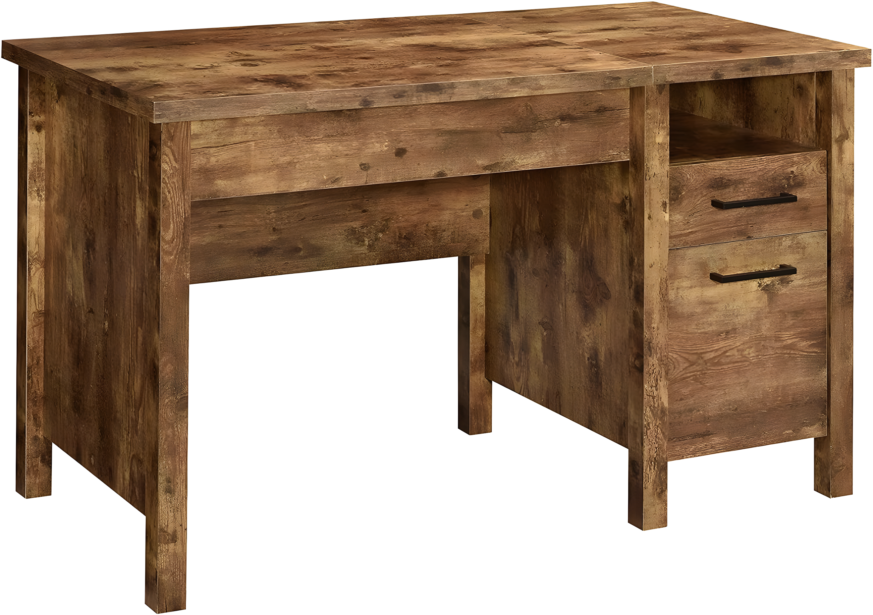 Delwin 2 Drawer Standing Office Desk Antique Nutmeg - Coaster