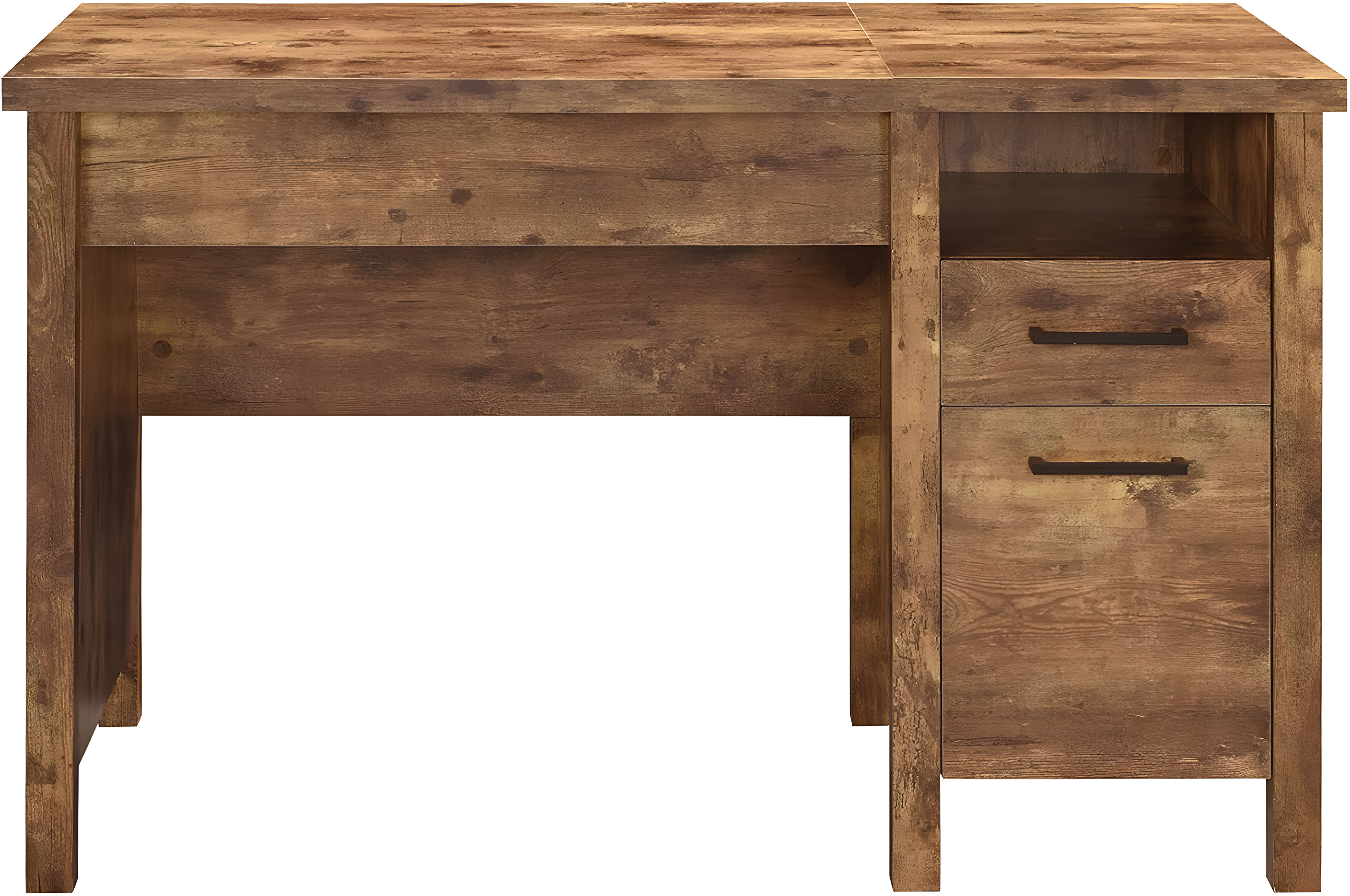 Delwin 2 Drawer Standing Office Desk Antique Nutmeg - Coaster