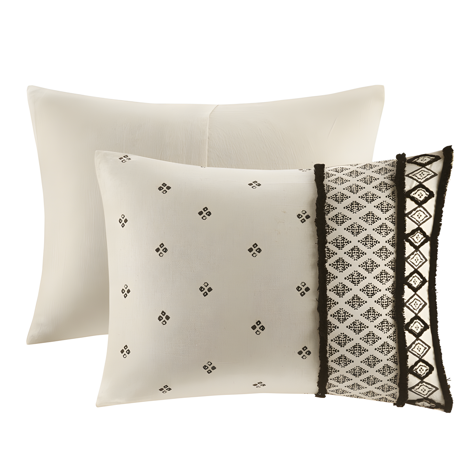 INK+IVY Marta 3 Piece Cotton and Flax Linen Blend Comforter Set