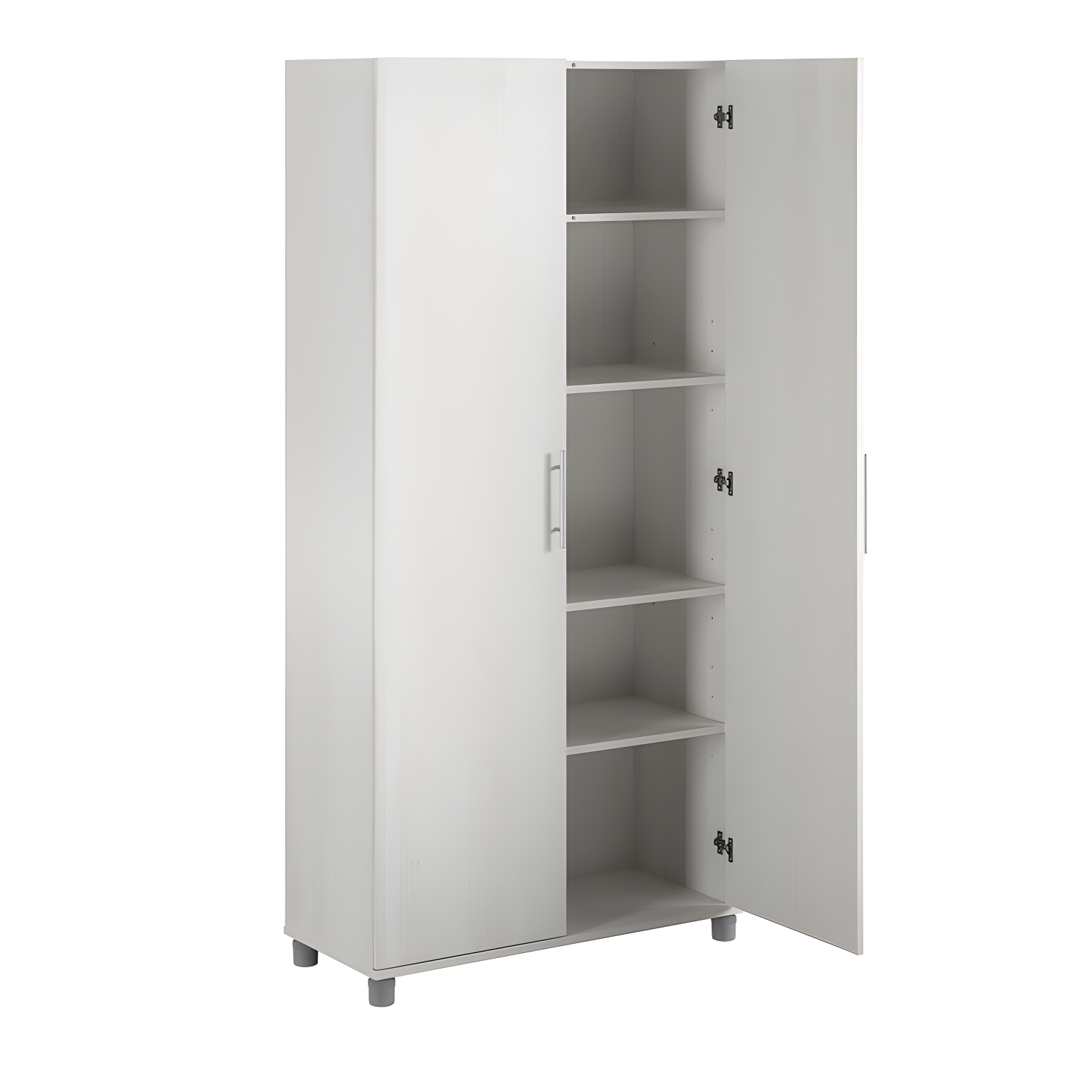 Systembuild Camberly 36" Utility Storage Cabinet, Ivory Oak