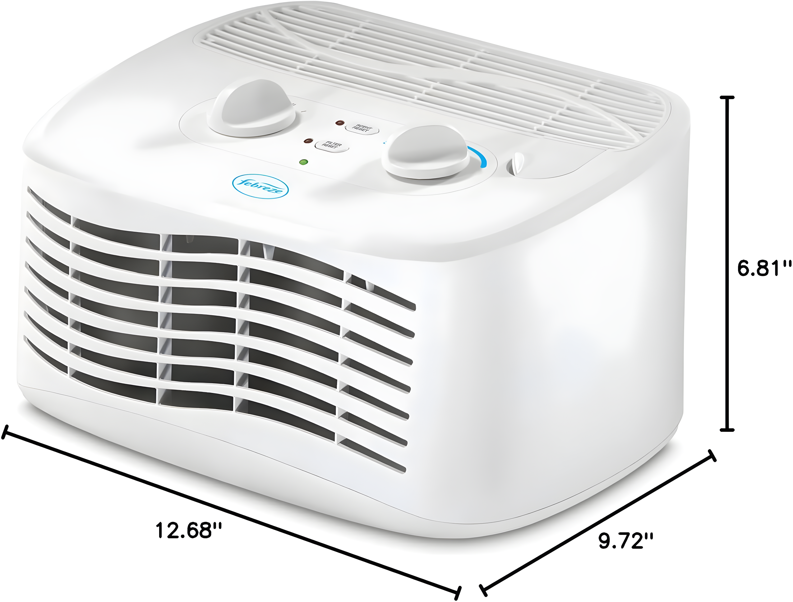 febreze fht170w hepa-type air purifier, small room, white
