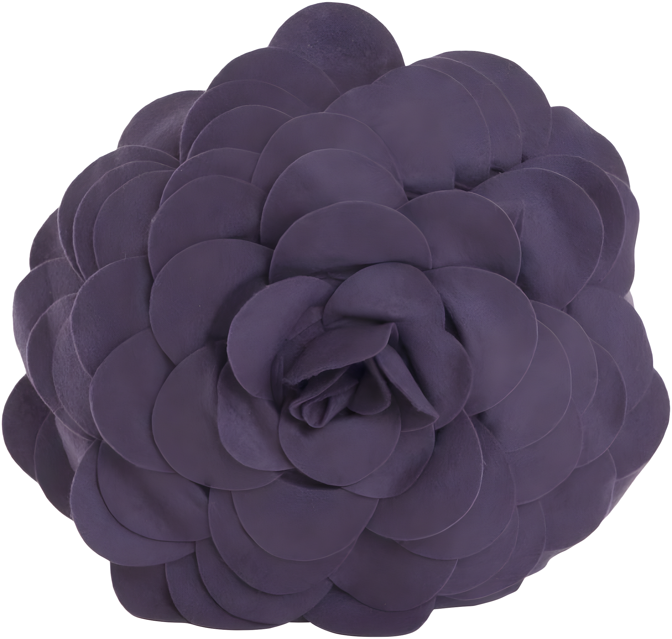 Saro Lifestyle Circular Multicolor Flower Decorative Throw Pillow, Violet, 13" Round