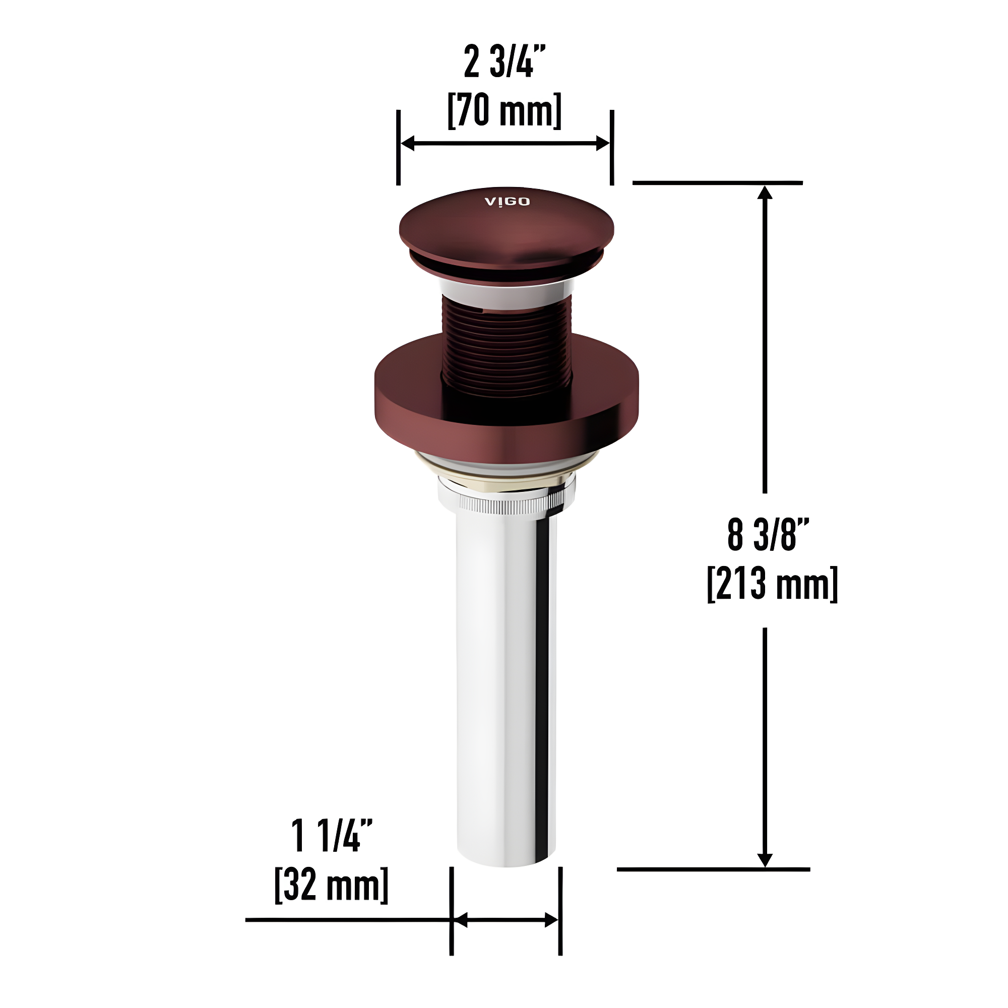 Pop-Up Bathroom Sink Drain