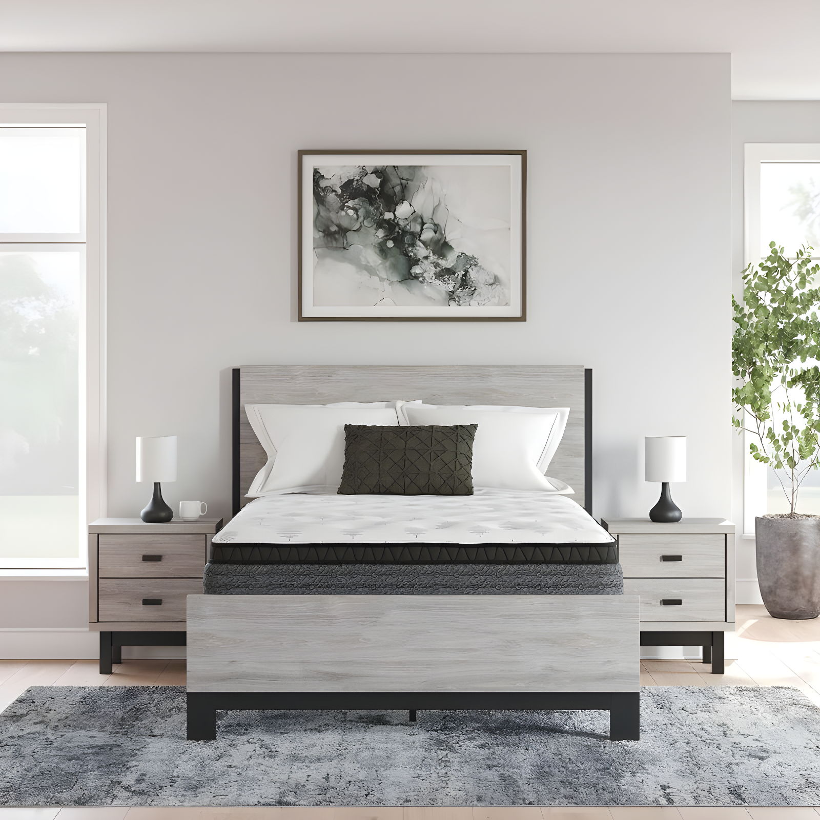 Signature Design by Ashley Ultra Luxury 16.2" Plush Hybrid Mattress