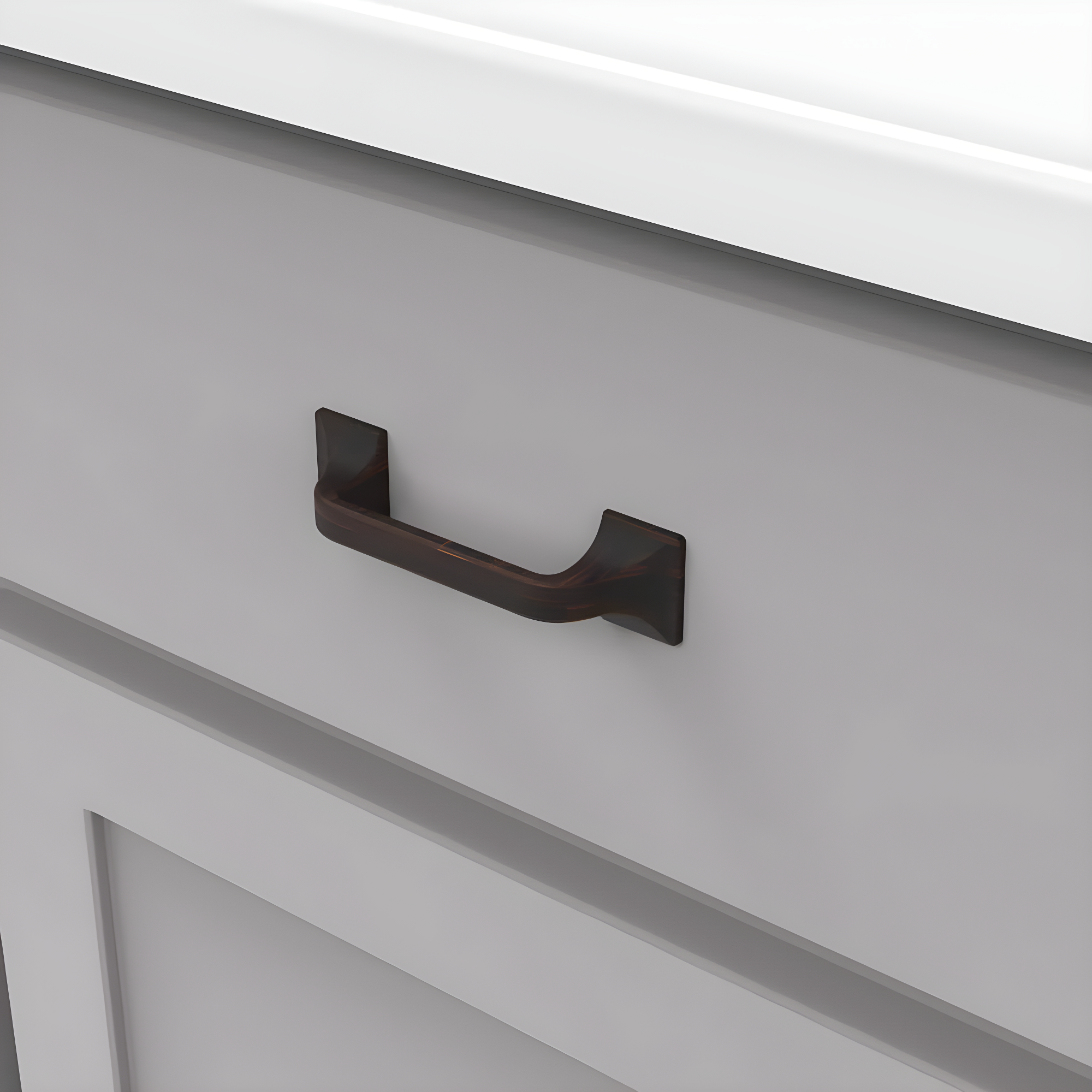 Forge Kitchen Cabinet Handles, Solid Core Drawer Pulls for Cabinet Doors, 3"
