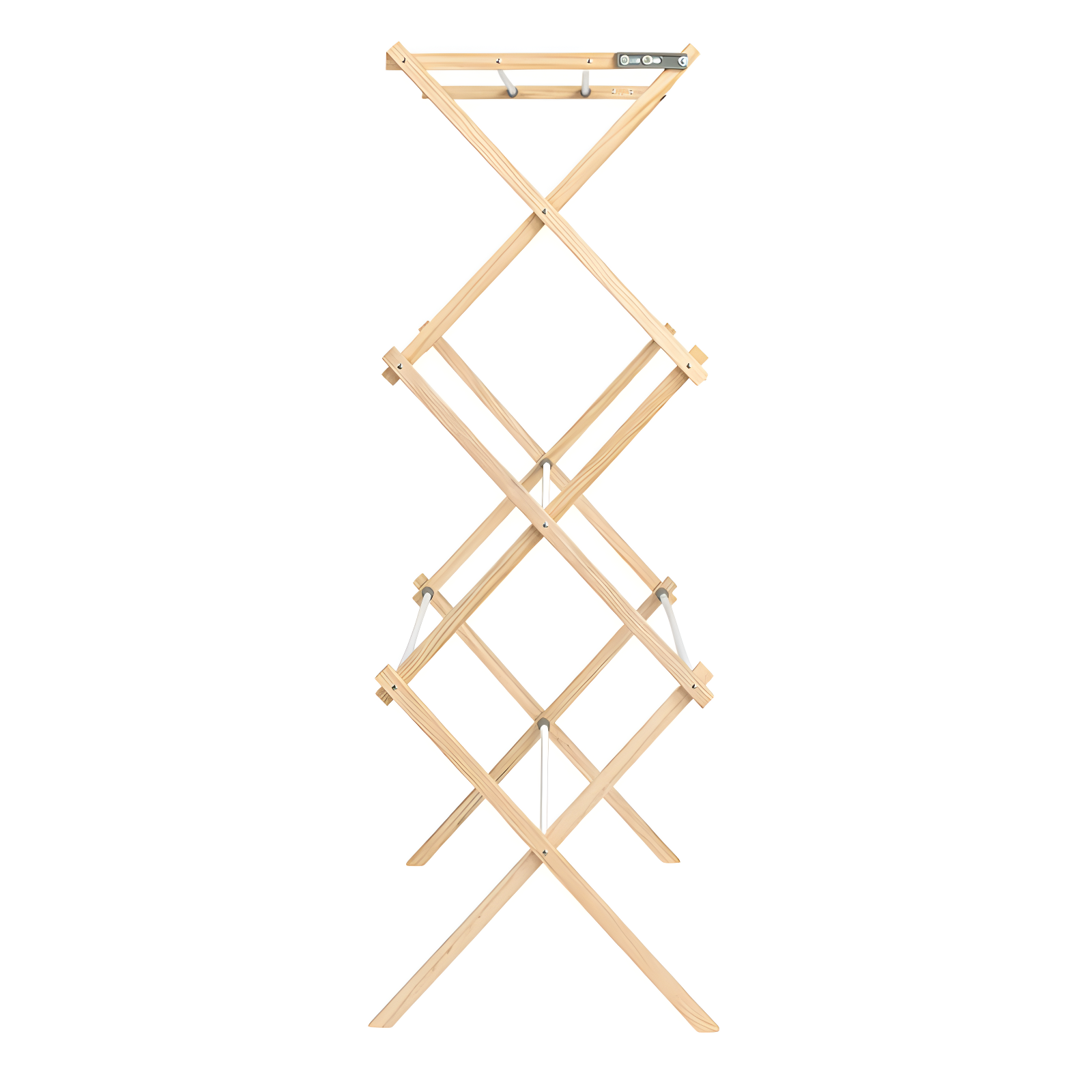 Household Essentials X-Frame Clothes Drying Rack, Natural