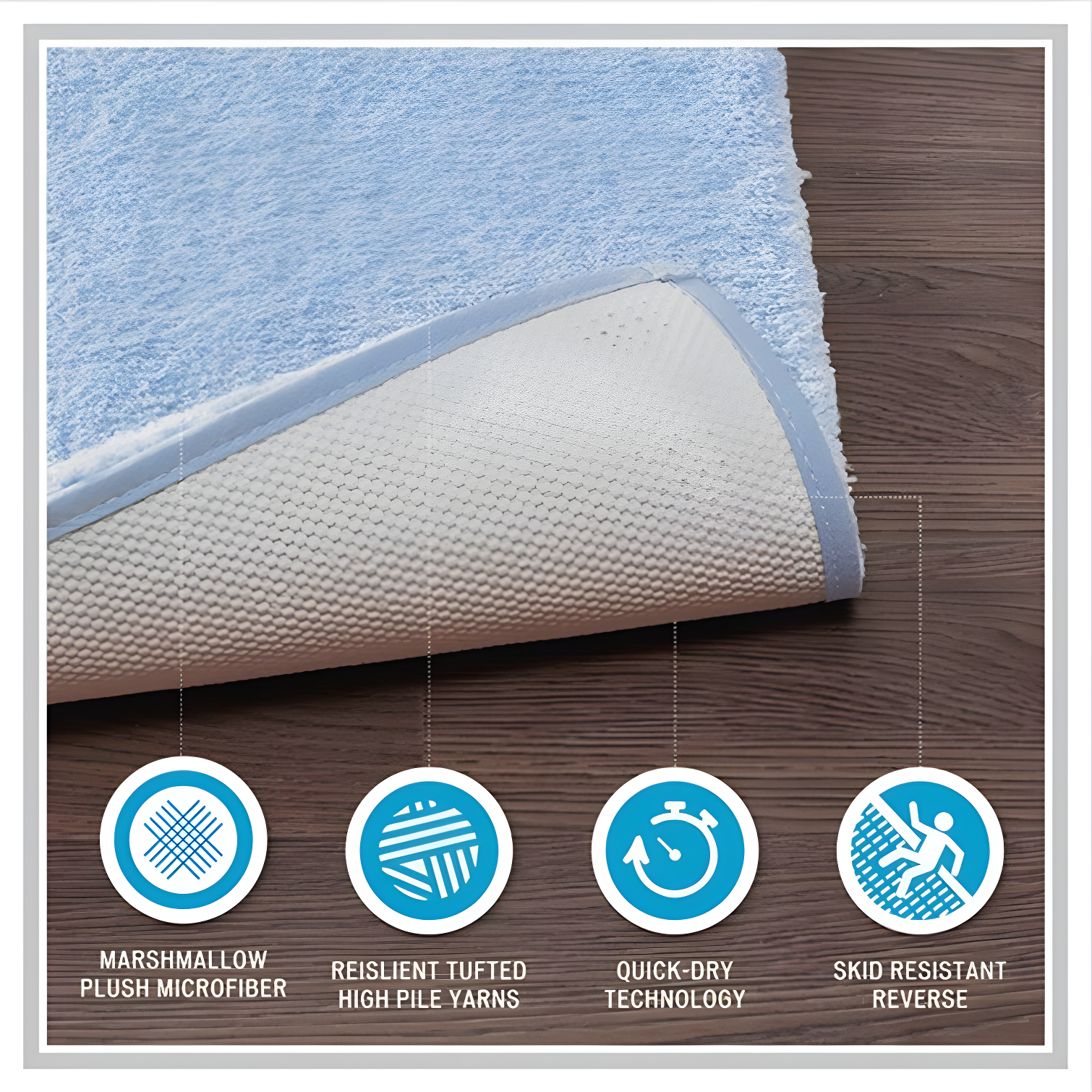 Marshmallow Bath Rug