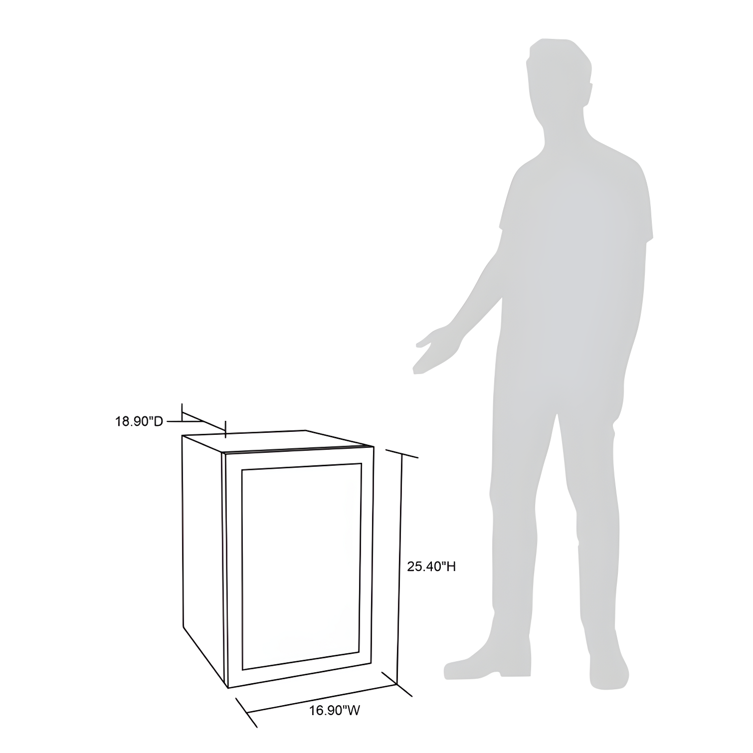 Newair 90 Can Freestanding Beverage Fridge in Stainless Steel, Compact with Adjustable Shelves