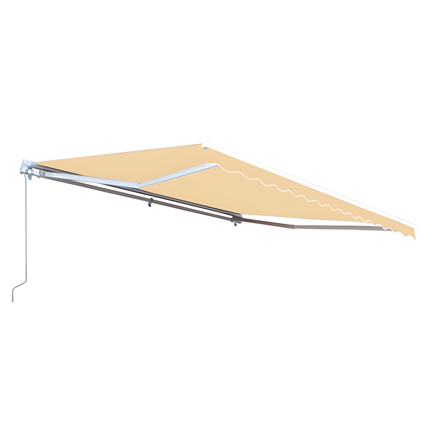 Retractable Patio Awning - White Frame