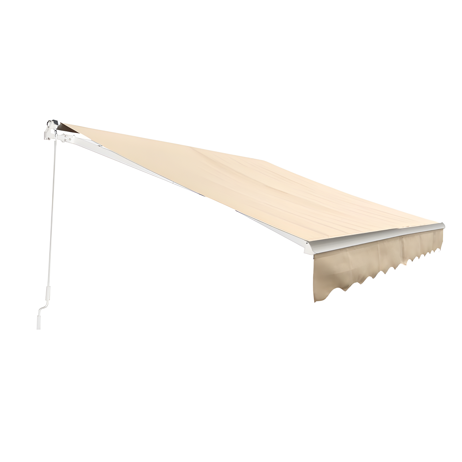 Retractable Patio Awning - White Frame