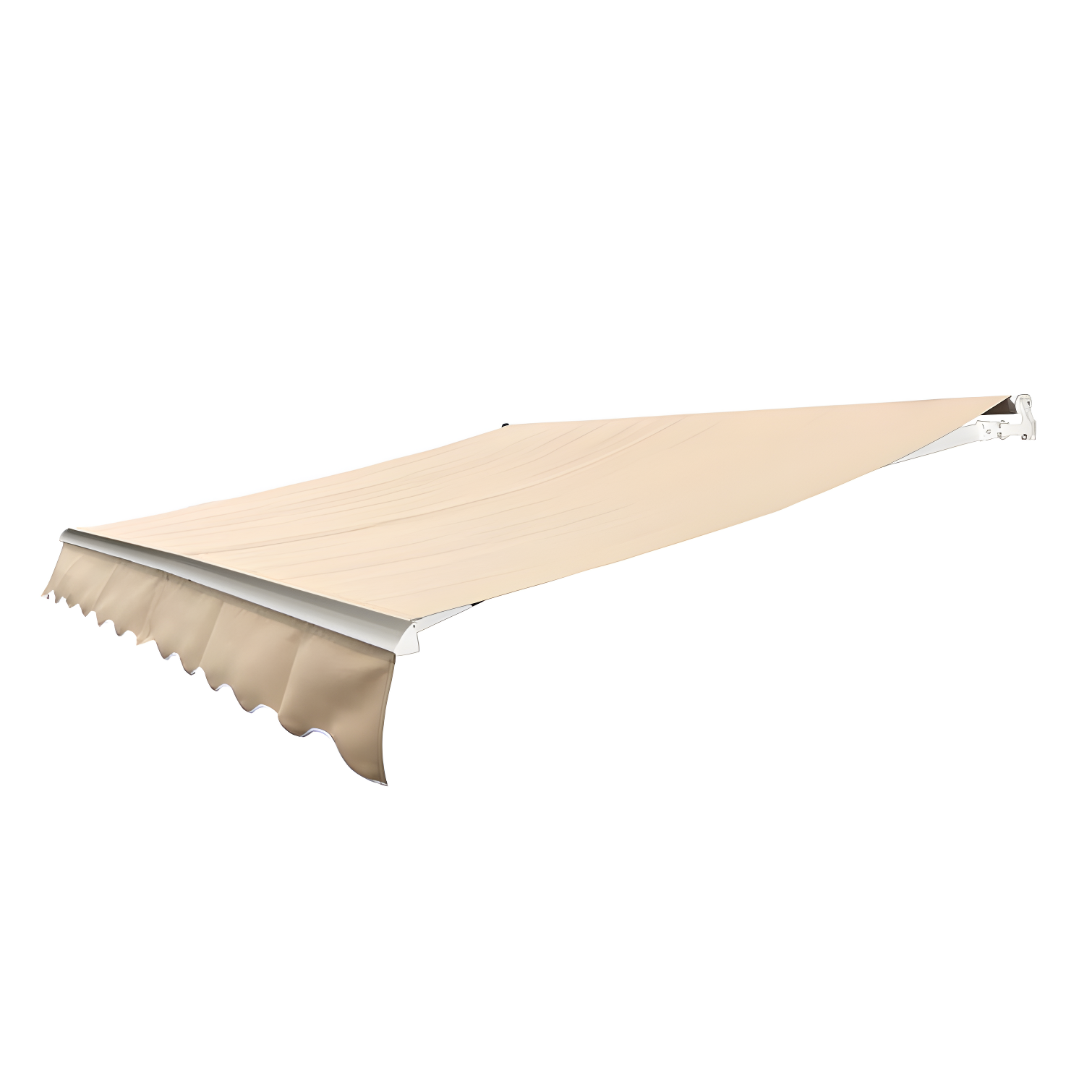 Retractable Patio Awning - White Frame