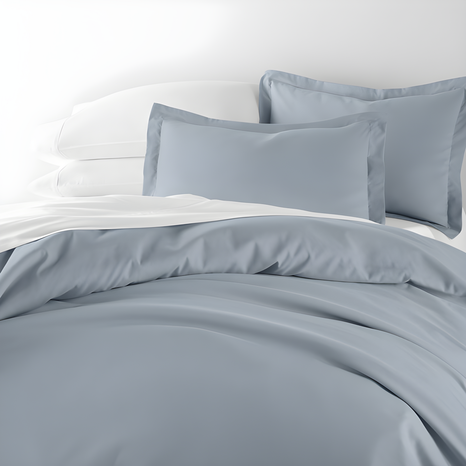 Duvet Cover Set Super Soft Microfiber Bedding in Solid Colors