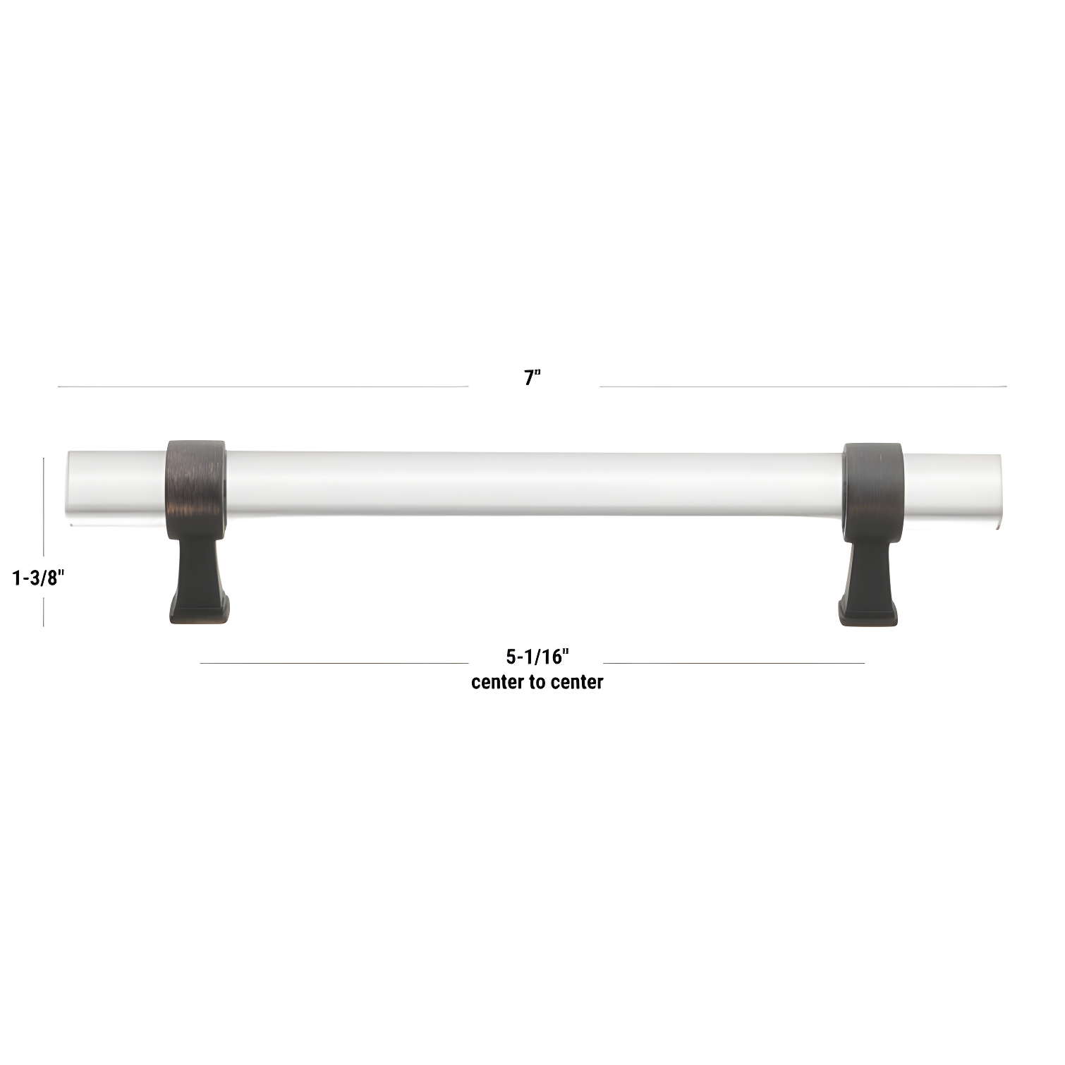 Center to Center Acrylic Bar Pull
