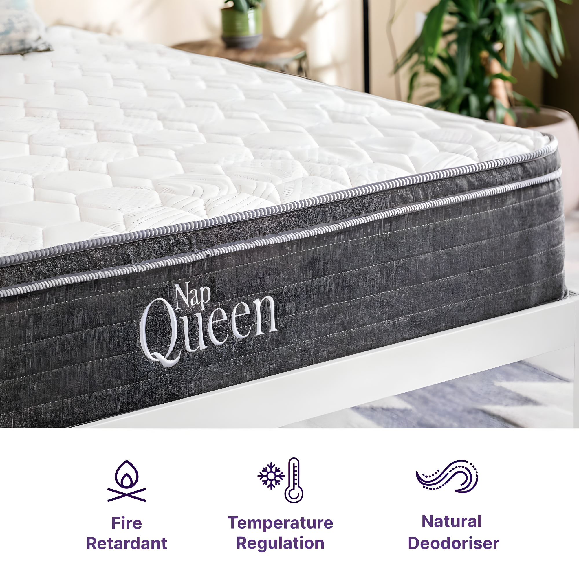 Nap Queen Victoria Hybrid, Cooling Gel Infused Memory Foam and Pocket Spring Mattress