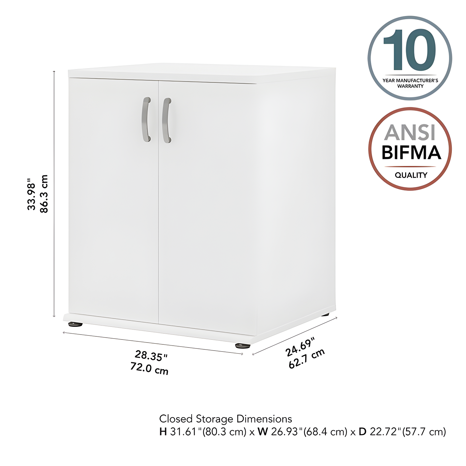 Universal Storage 2 - Shelf Storage Cabinet