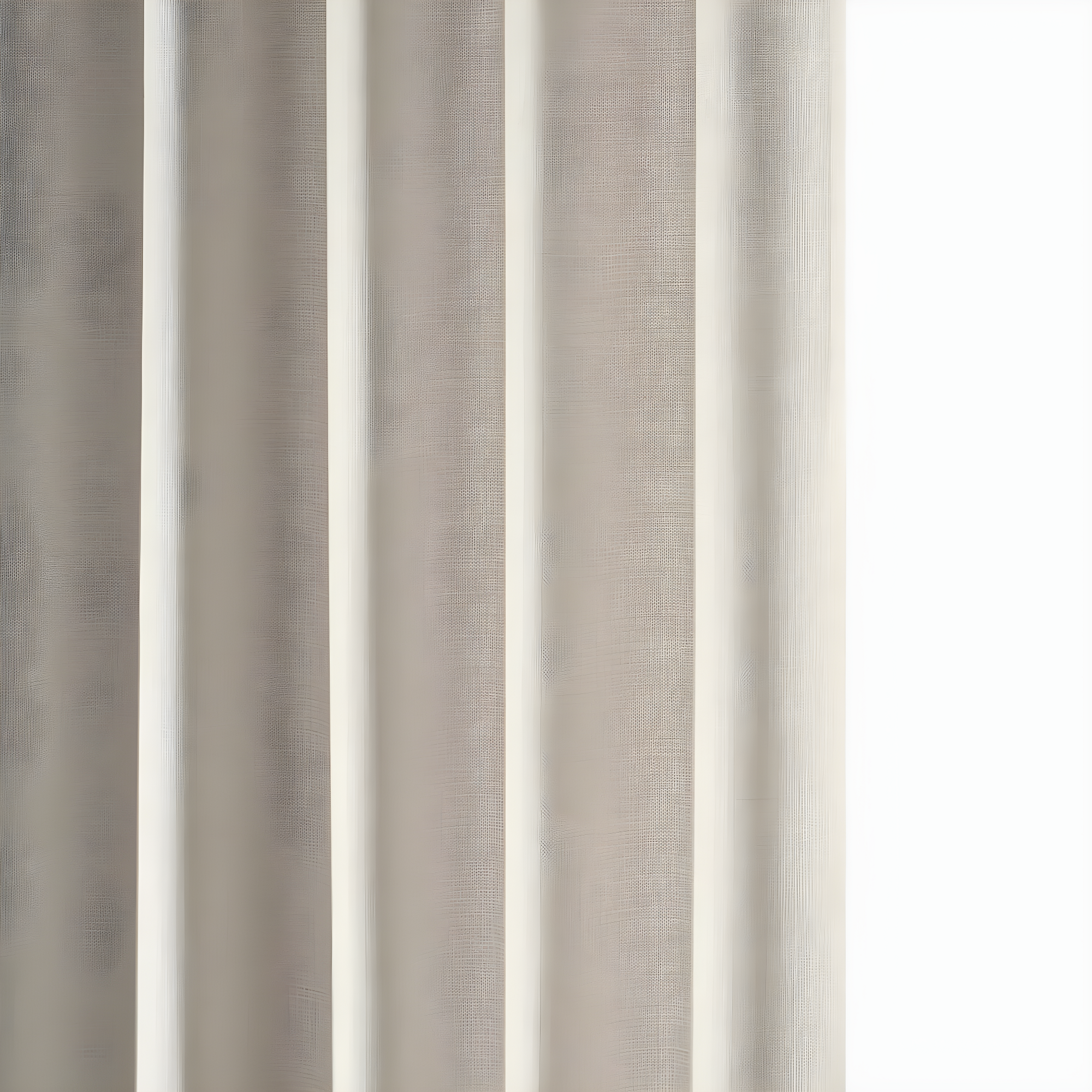 Half Price Drapes Parchment Cream Faux Linen Room Darkening Curtains for Bedroom(1 Panel),50W X 84L