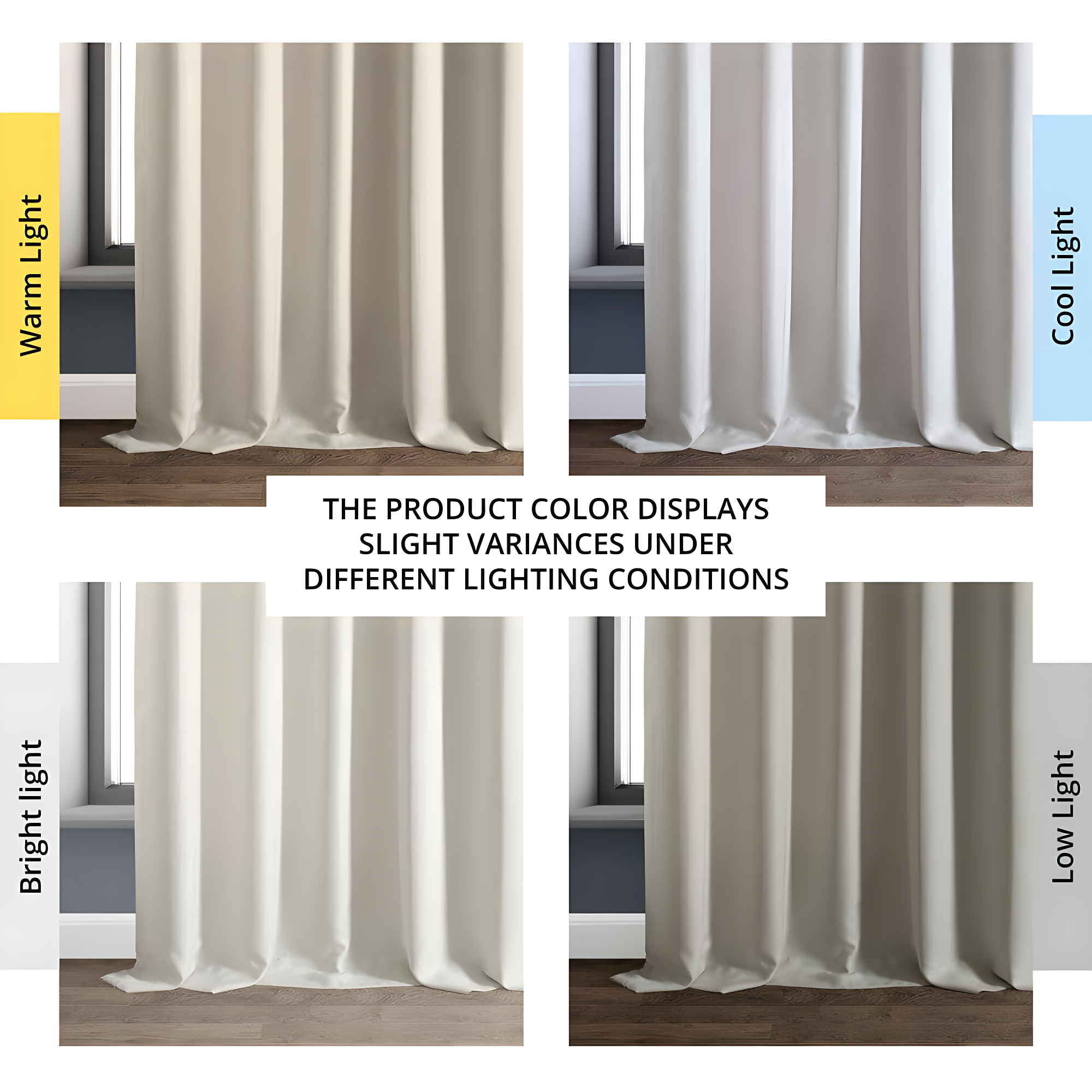 Half Price Drapes Parchment Cream Faux Linen Room Darkening Curtains for Bedroom(1 Panel),50W X 84L