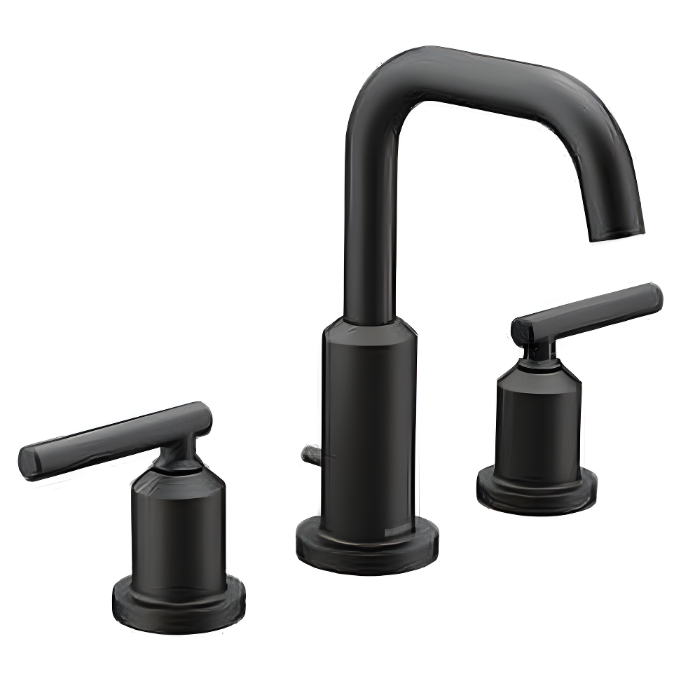 Moen MOEN T6222BL CIA MATTE BLACK TWO-HANDLE HIGH ARC BATHROOM FAUCET T6222BL-1