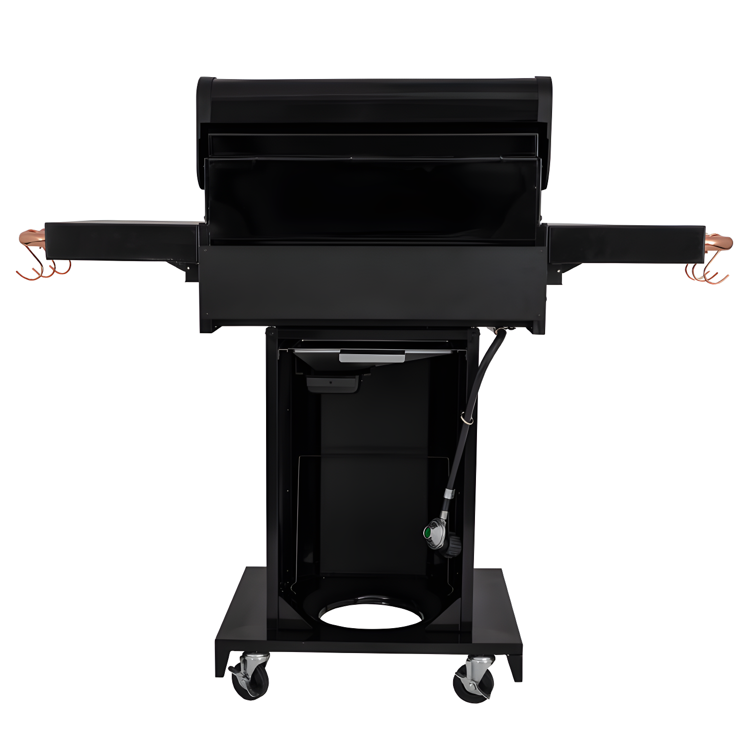 Kenmore 3-Burner Propane Gas Grill with Foldable Side Tables for Outdoor BBQ