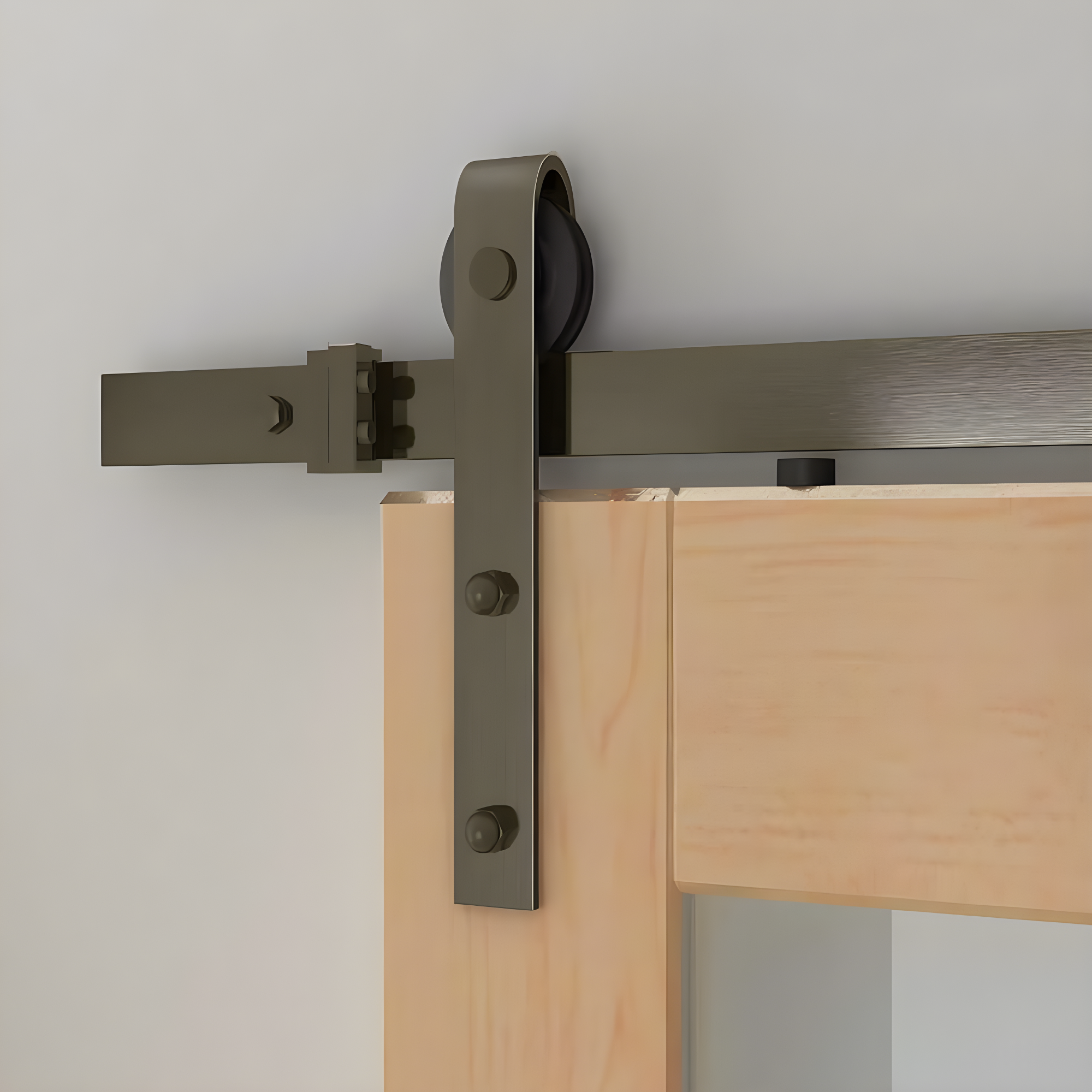 Soft Close Standard Single Barn Door Hardware Kit