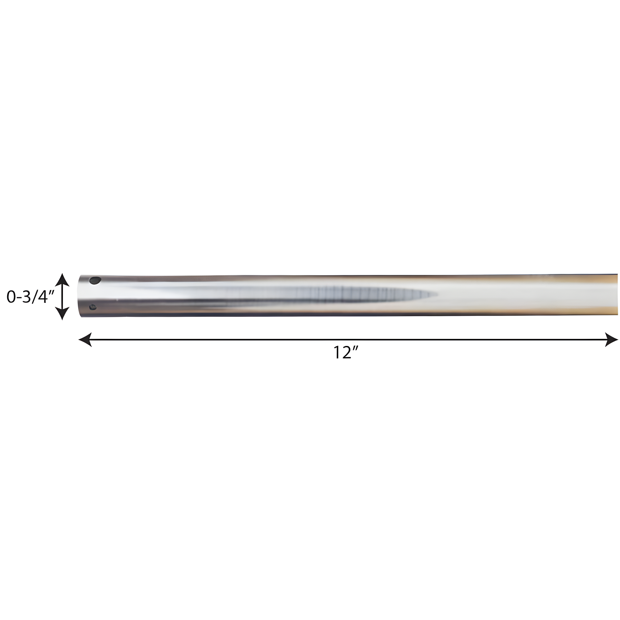 AirPro Collection 12 In. Ceiling Fan Downrod in Brushed Nickel