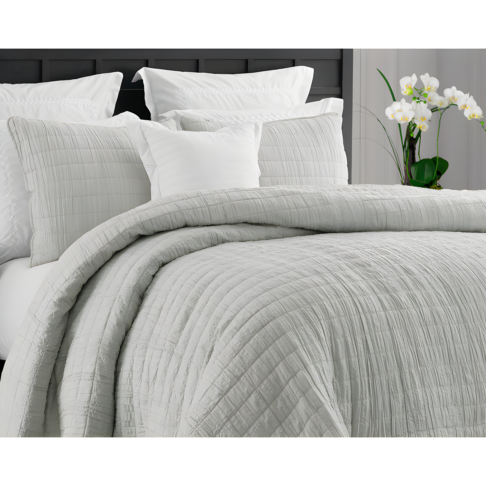 Ultra Soft Crinkle Washed Microfiber 3-Piece Quilt Set