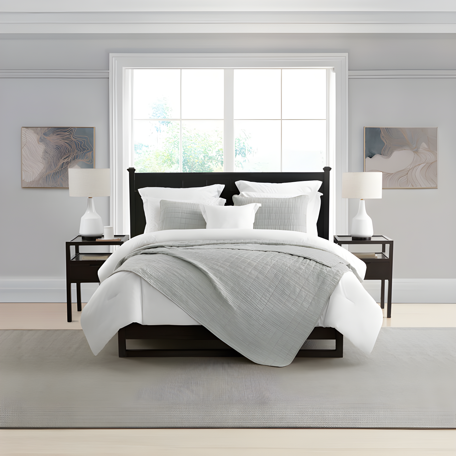Ultra Soft Crinkle Washed Microfiber 3-Piece Quilt Set