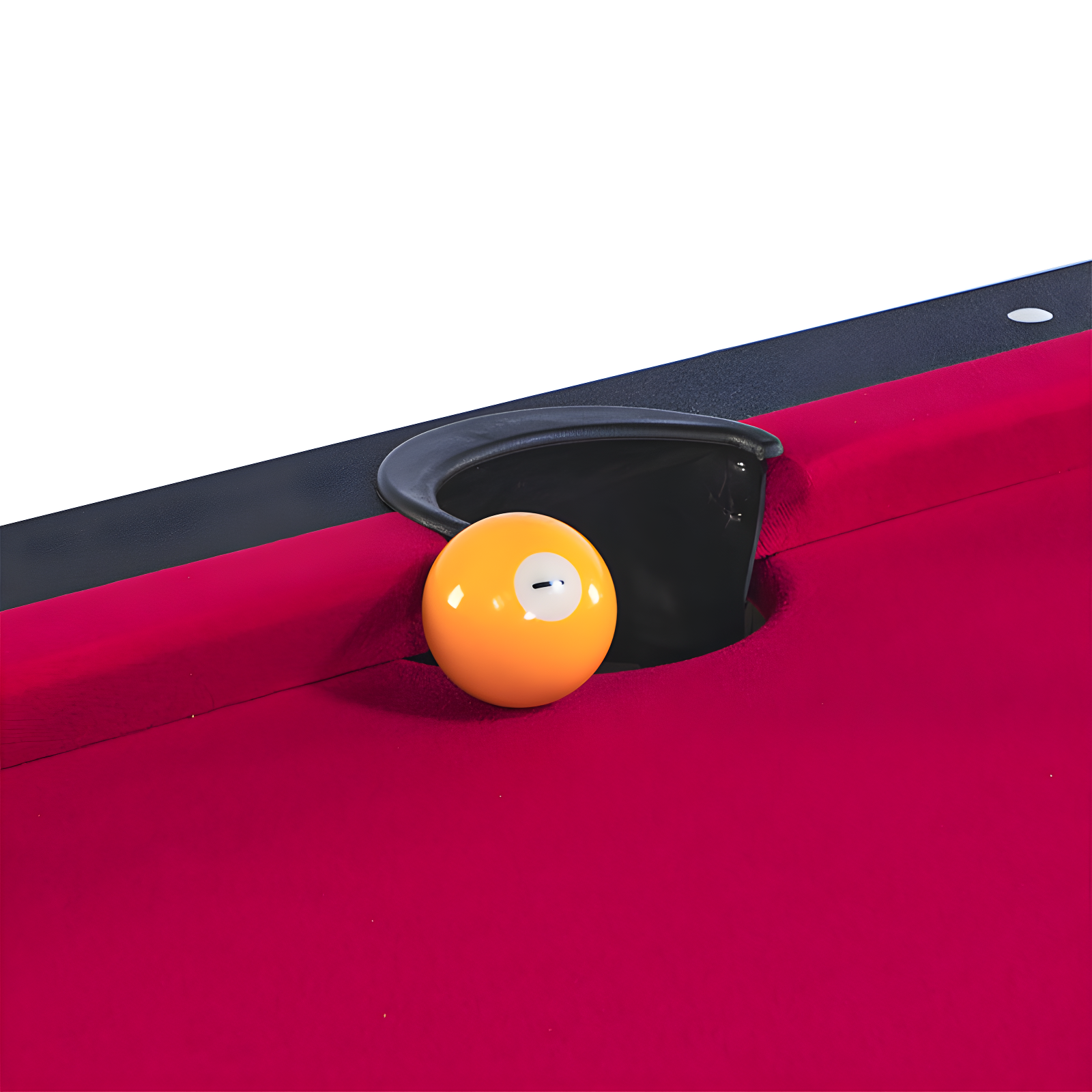 ALPHANEO 6-Ft Pool Table With Table Tennis Top - Black With Red Felt