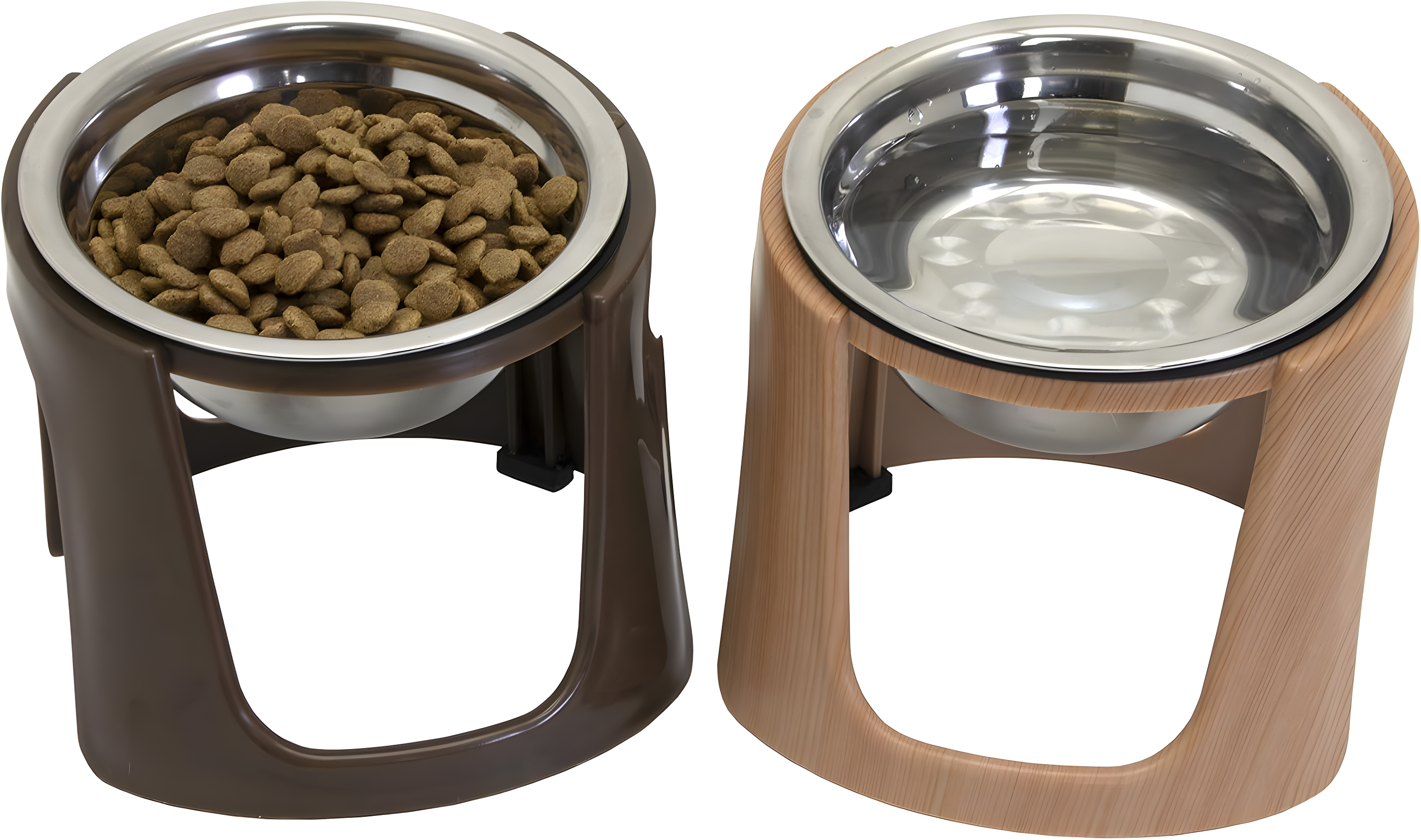 1.79 Cups Elevated Feeder (Set of 2)