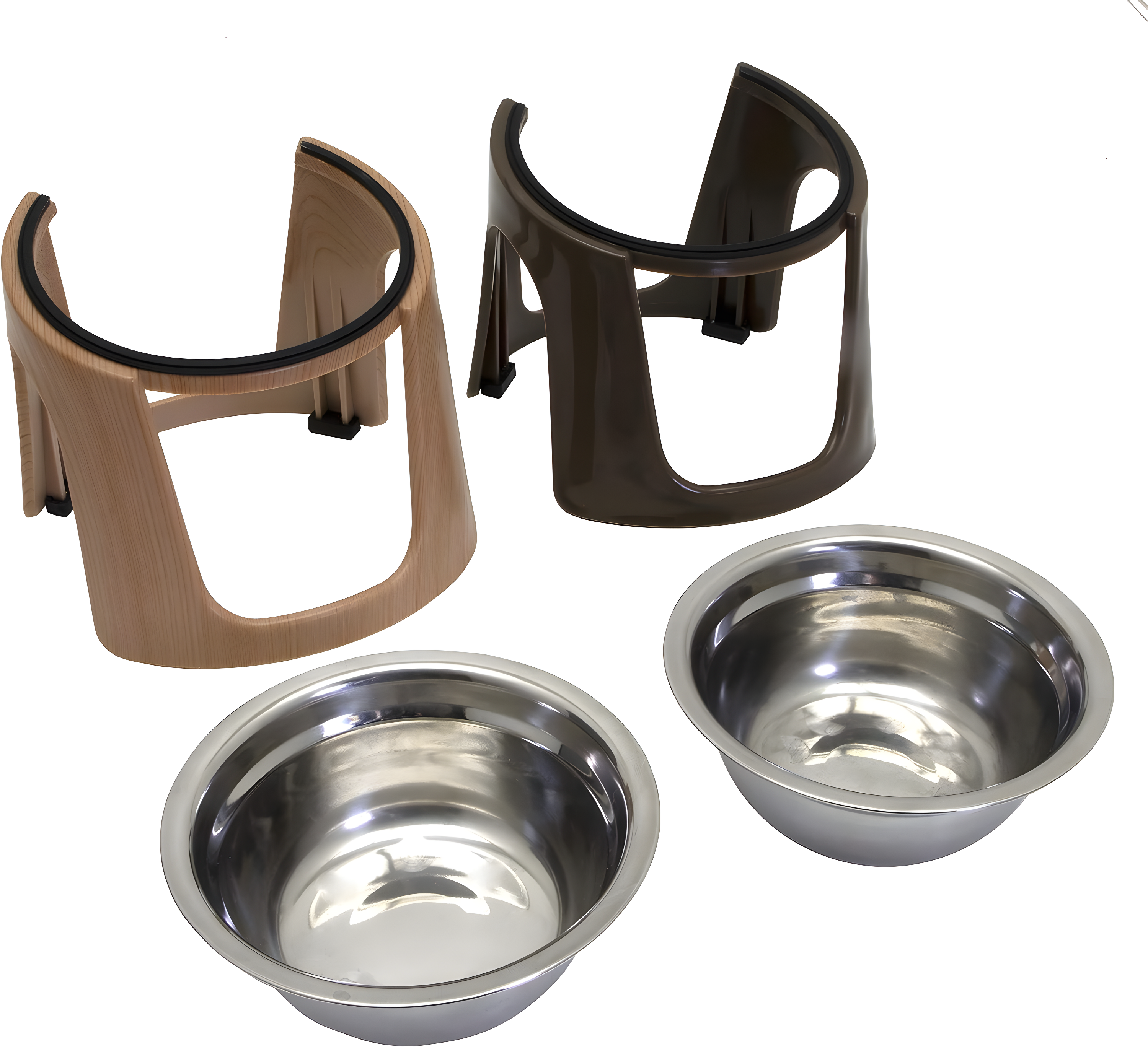 1.79 Cups Elevated Feeder (Set of 2)