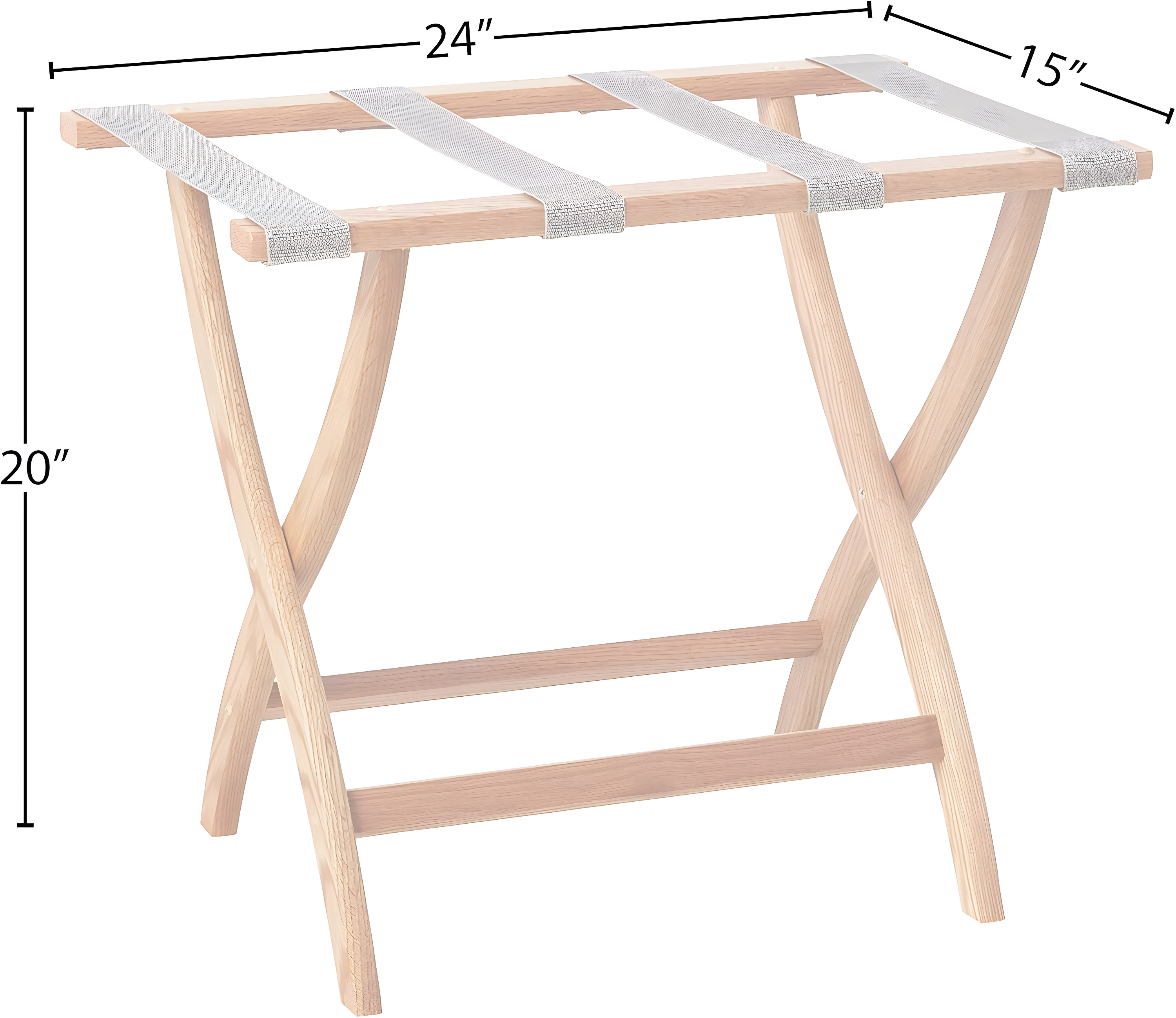 Folding Oak,Wood Luggage Rack
