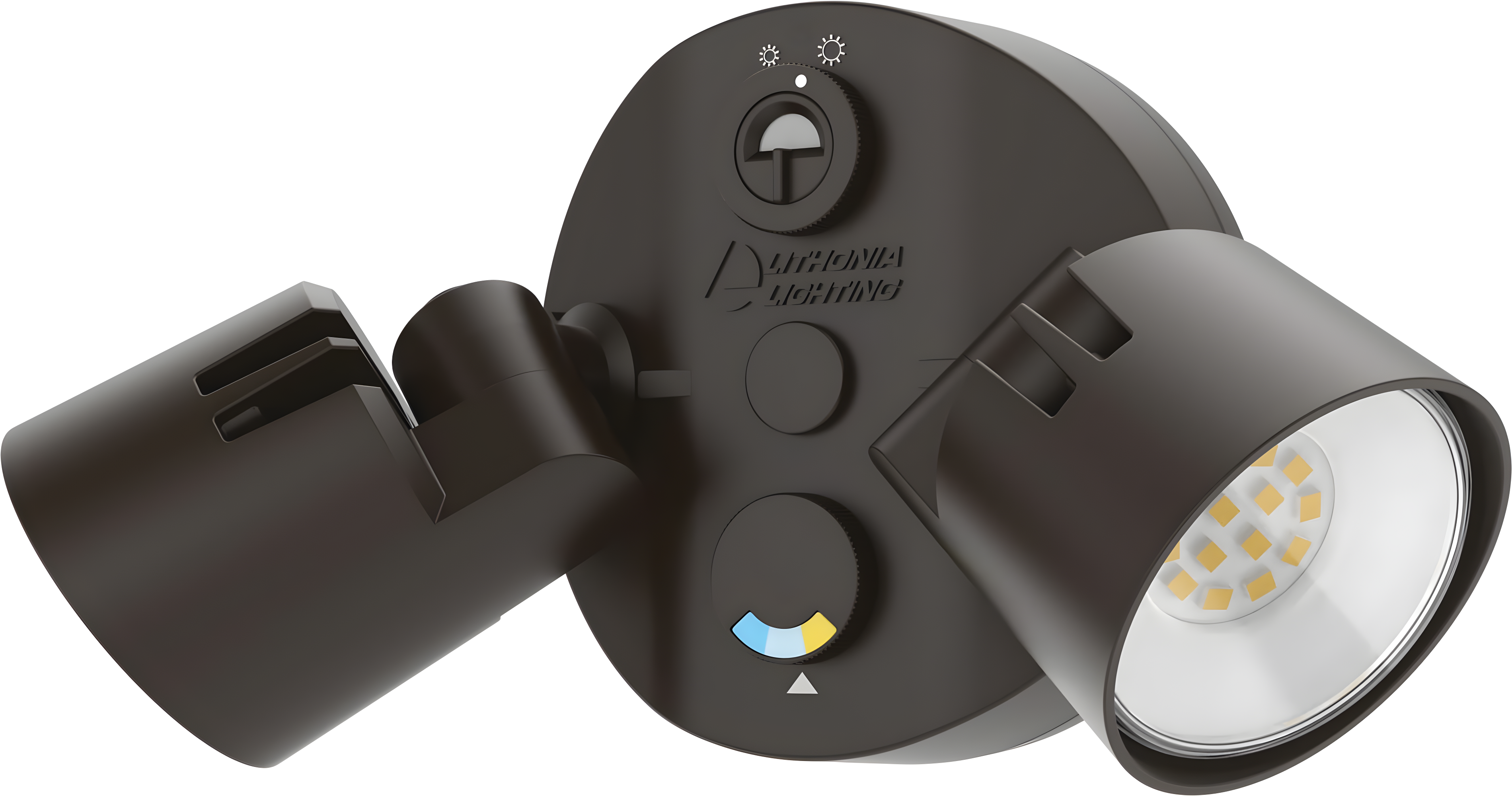 2 - Head Hardwired Dusk to Dawn Outdoor Security Flood Light with Motion Sensor