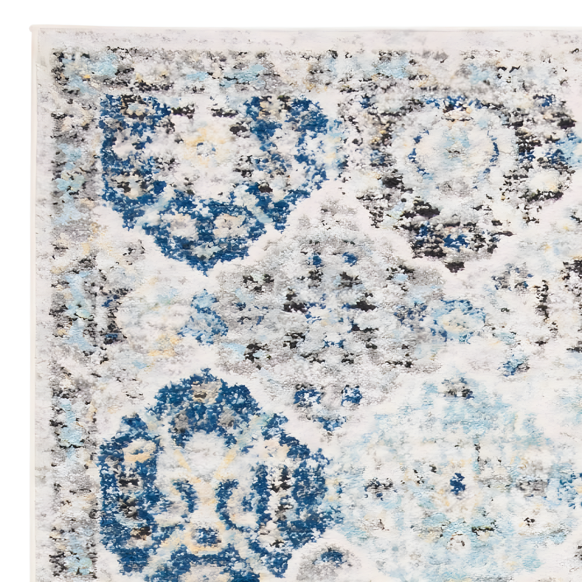 Madison MAD611 Power Loomed Indoor Area Rug - Ivory/Aqua - 6'7"x9'2" - Safavieh