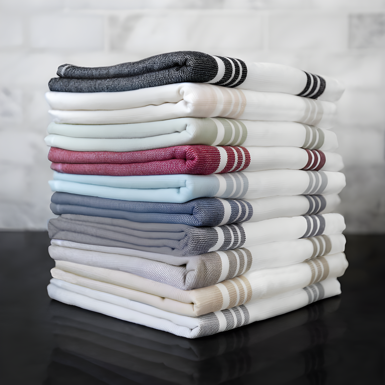 Dual Striped Tea Towel