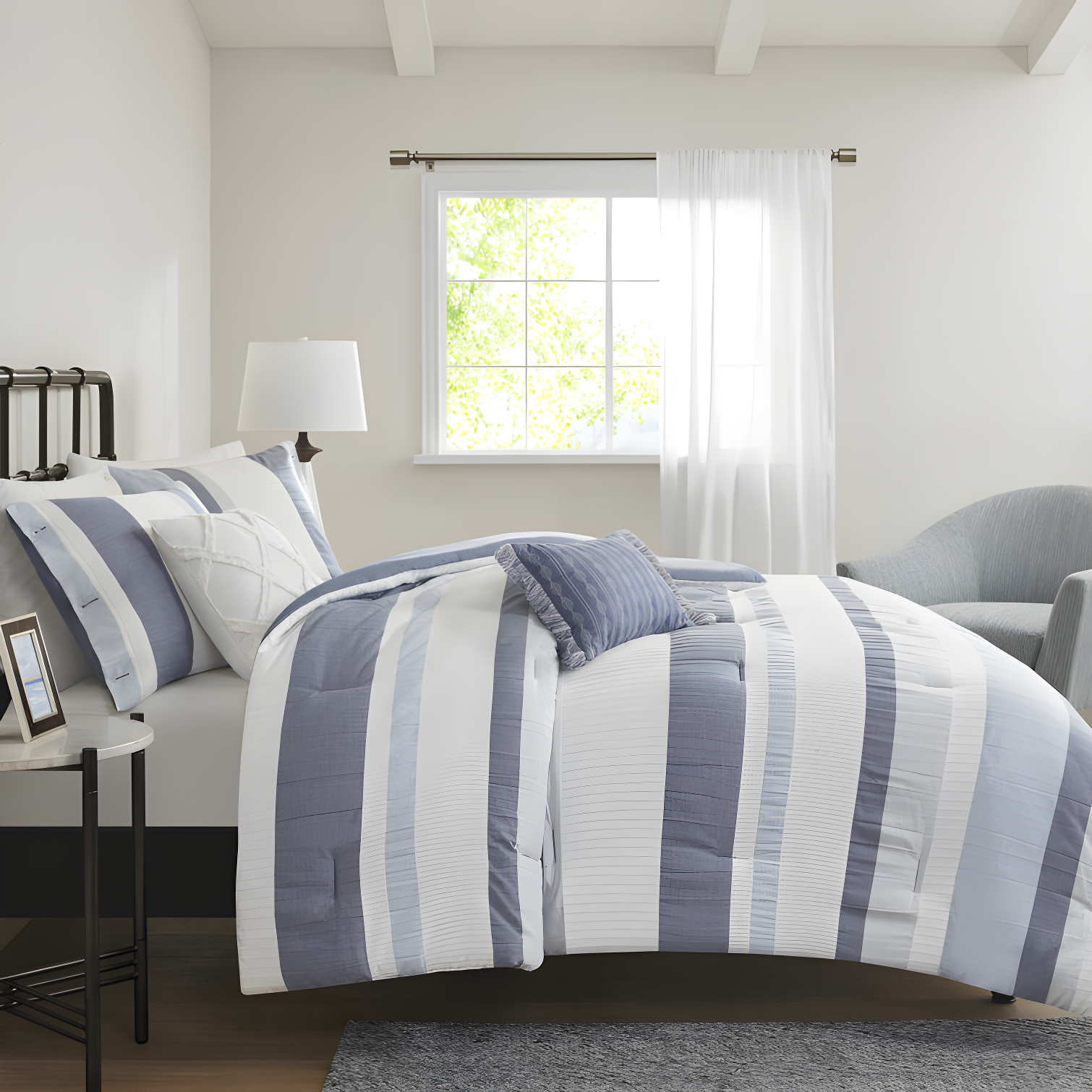 Madison Park Allegany 5 Piece Jacquard Comforter Set