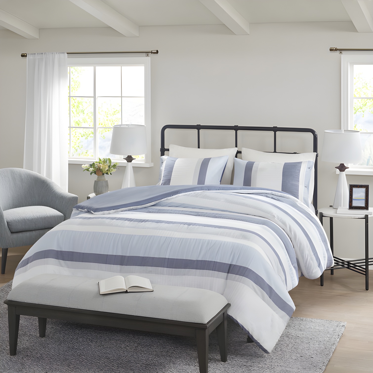 Madison Park Allegany 5 Piece Jacquard Comforter Set