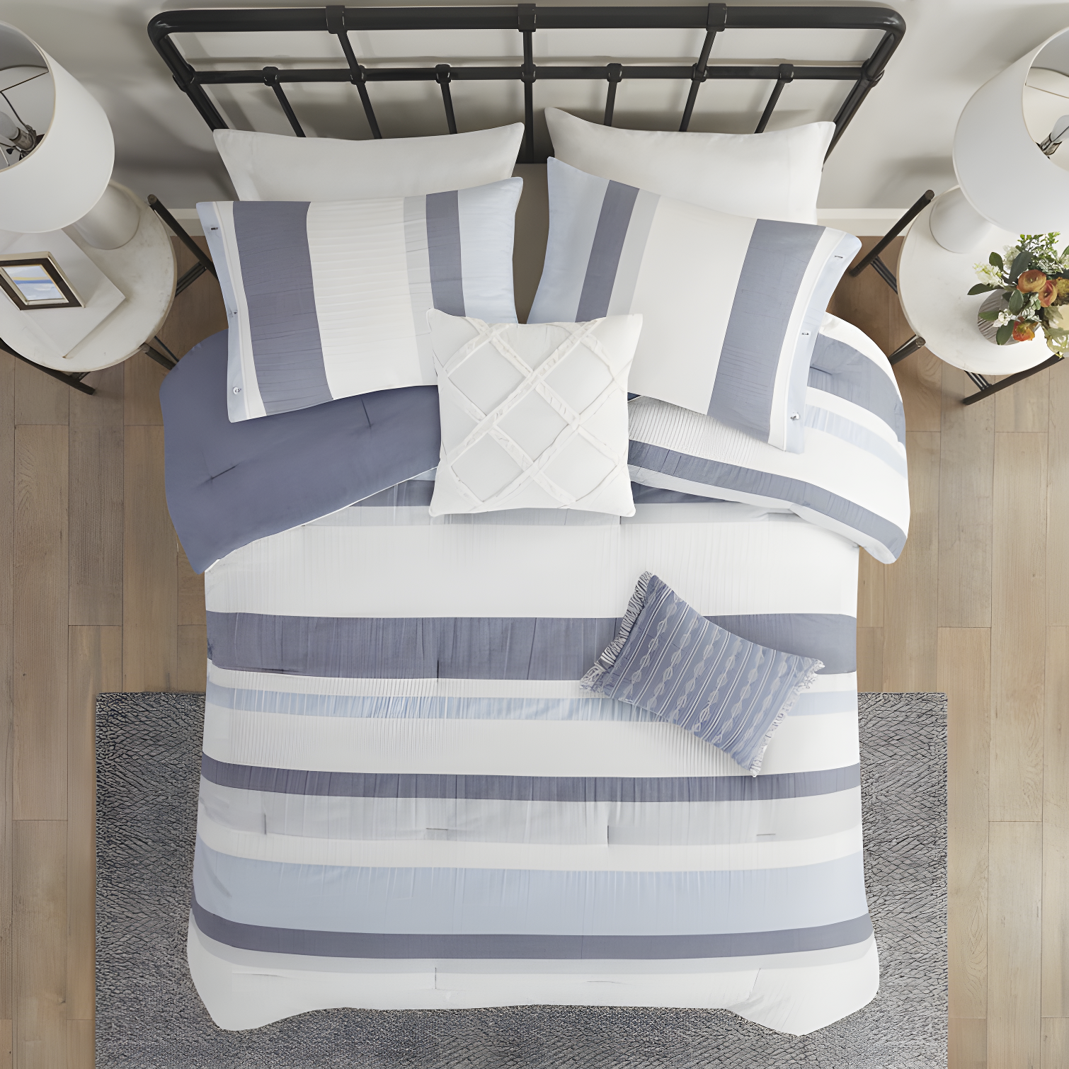 Madison Park Allegany 5 Piece Jacquard Comforter Set